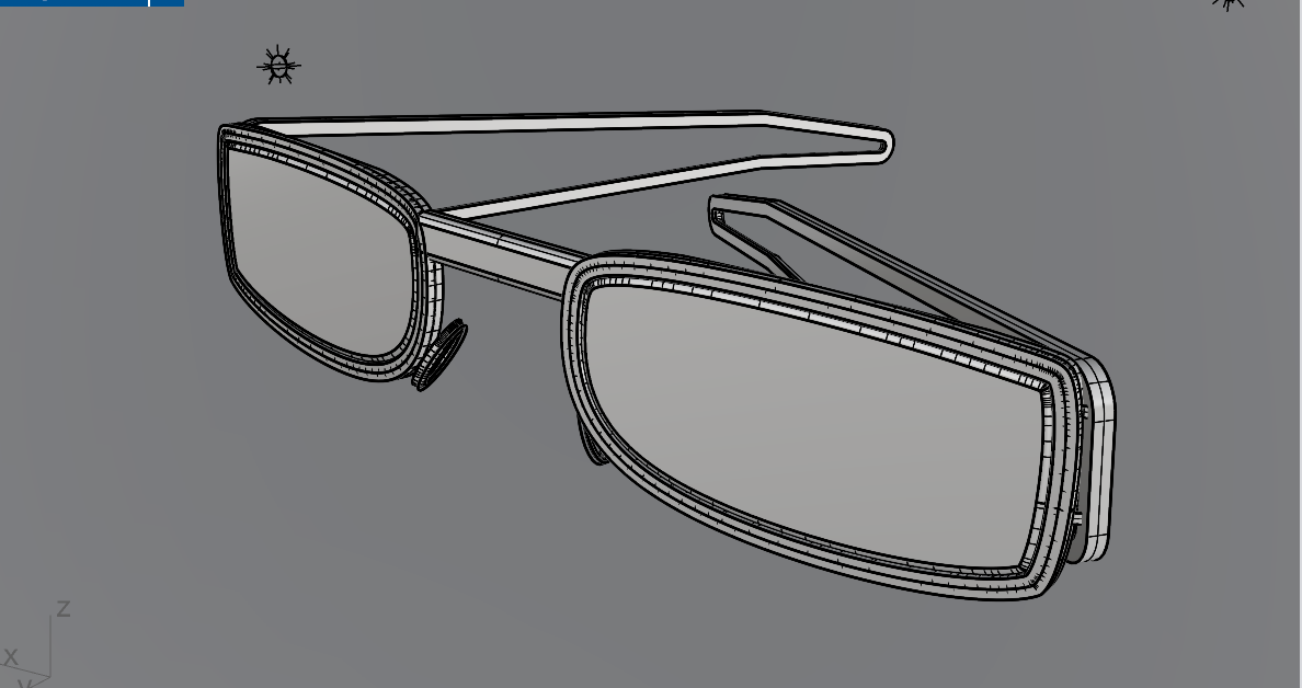 Orginal 3D model of the Lume frame design