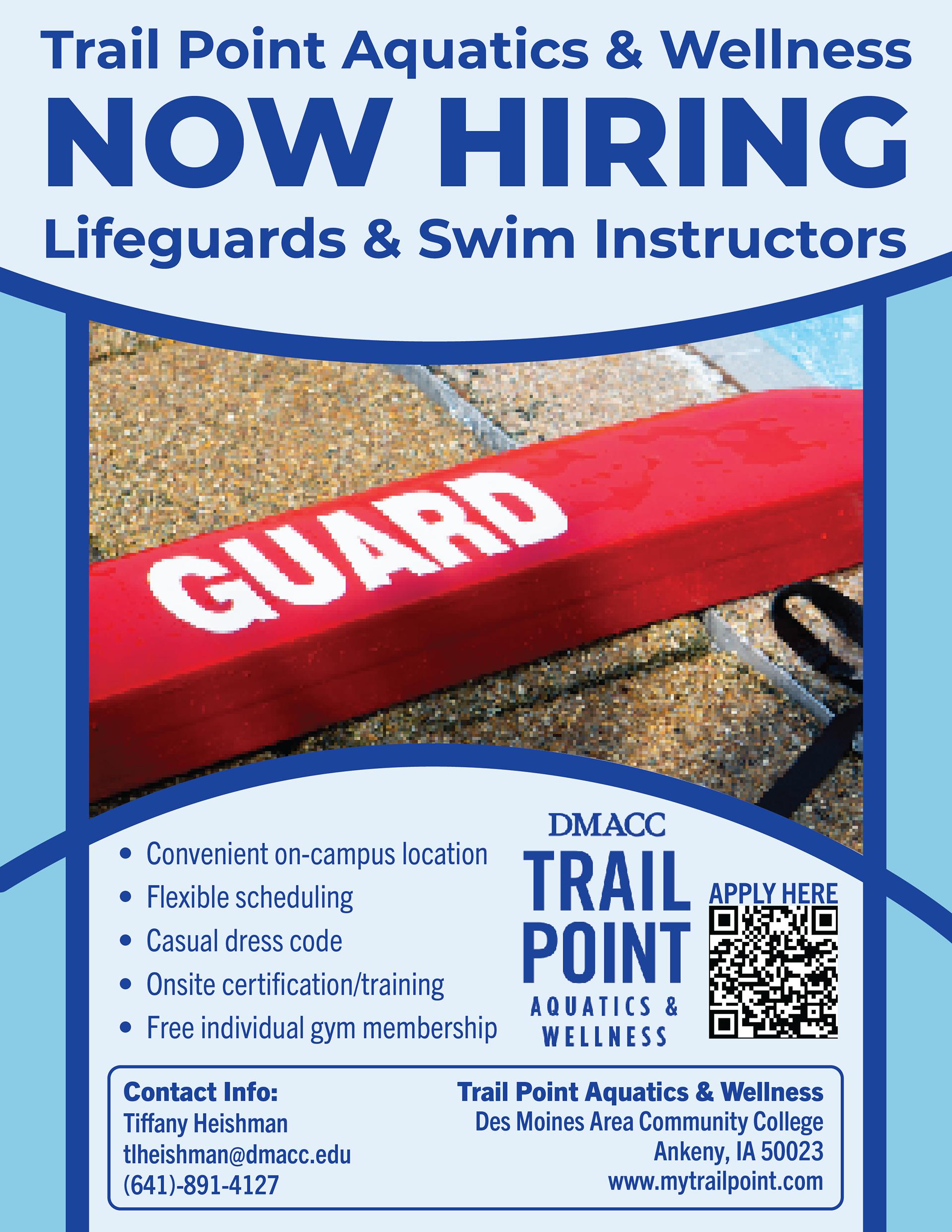 lifeguard hiring flyer 