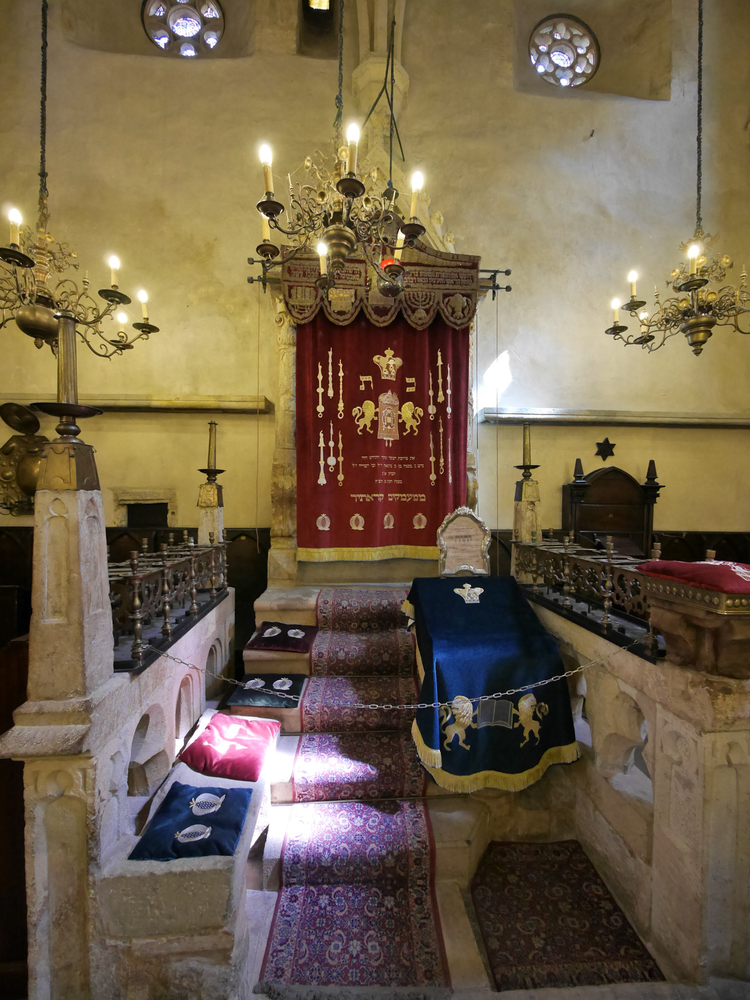 Inside Old New Synagogue in Prague