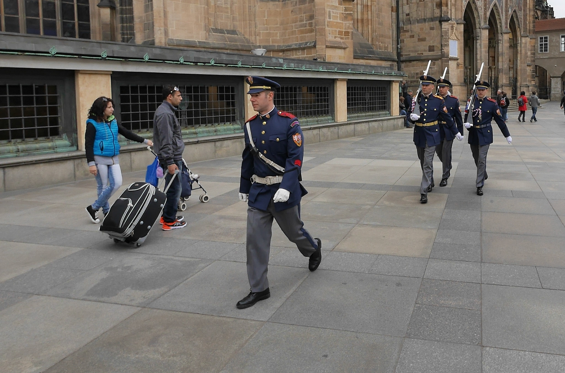 Castle Guards Marching