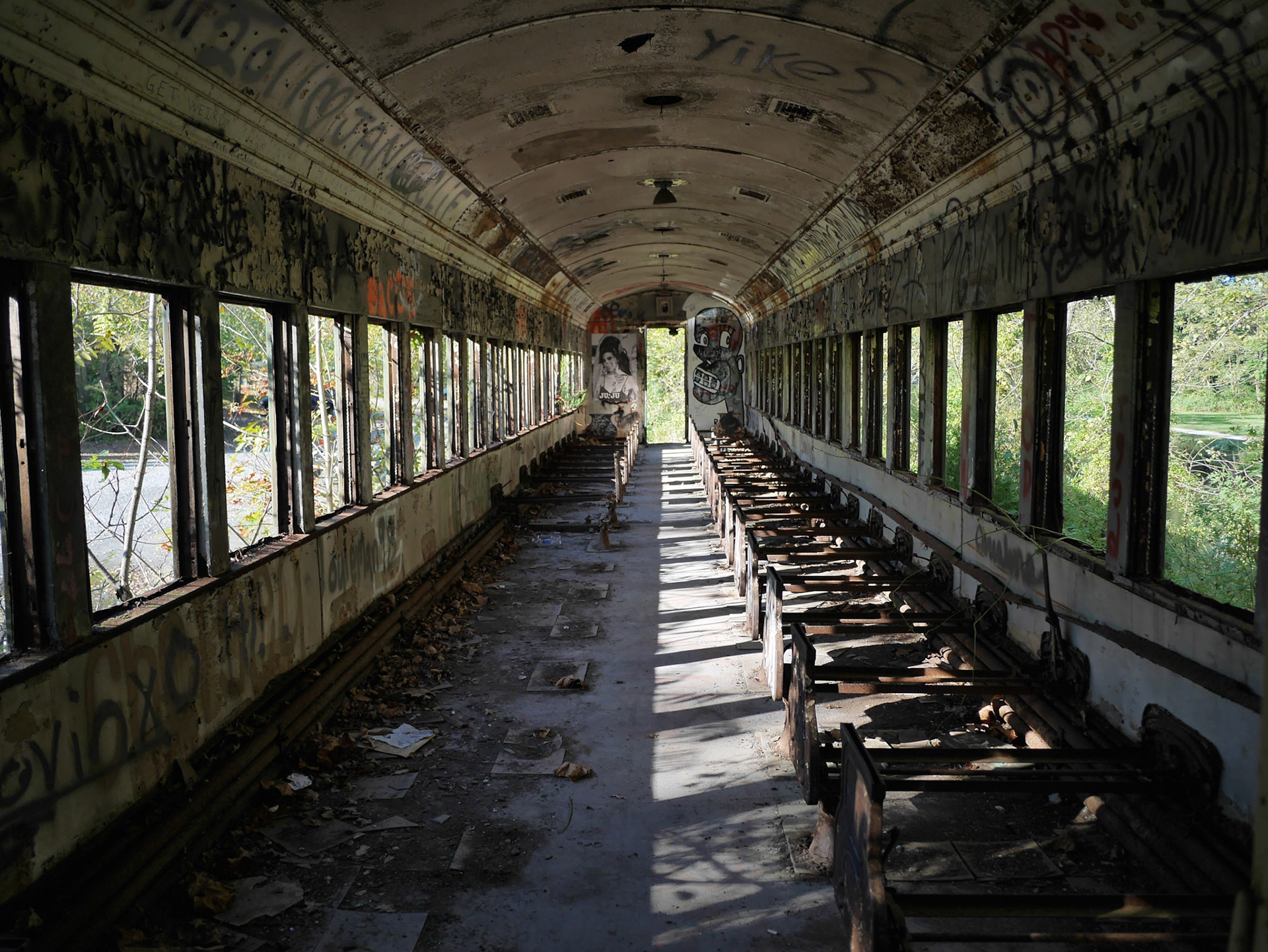 Abandoned Commuter Rail Car
