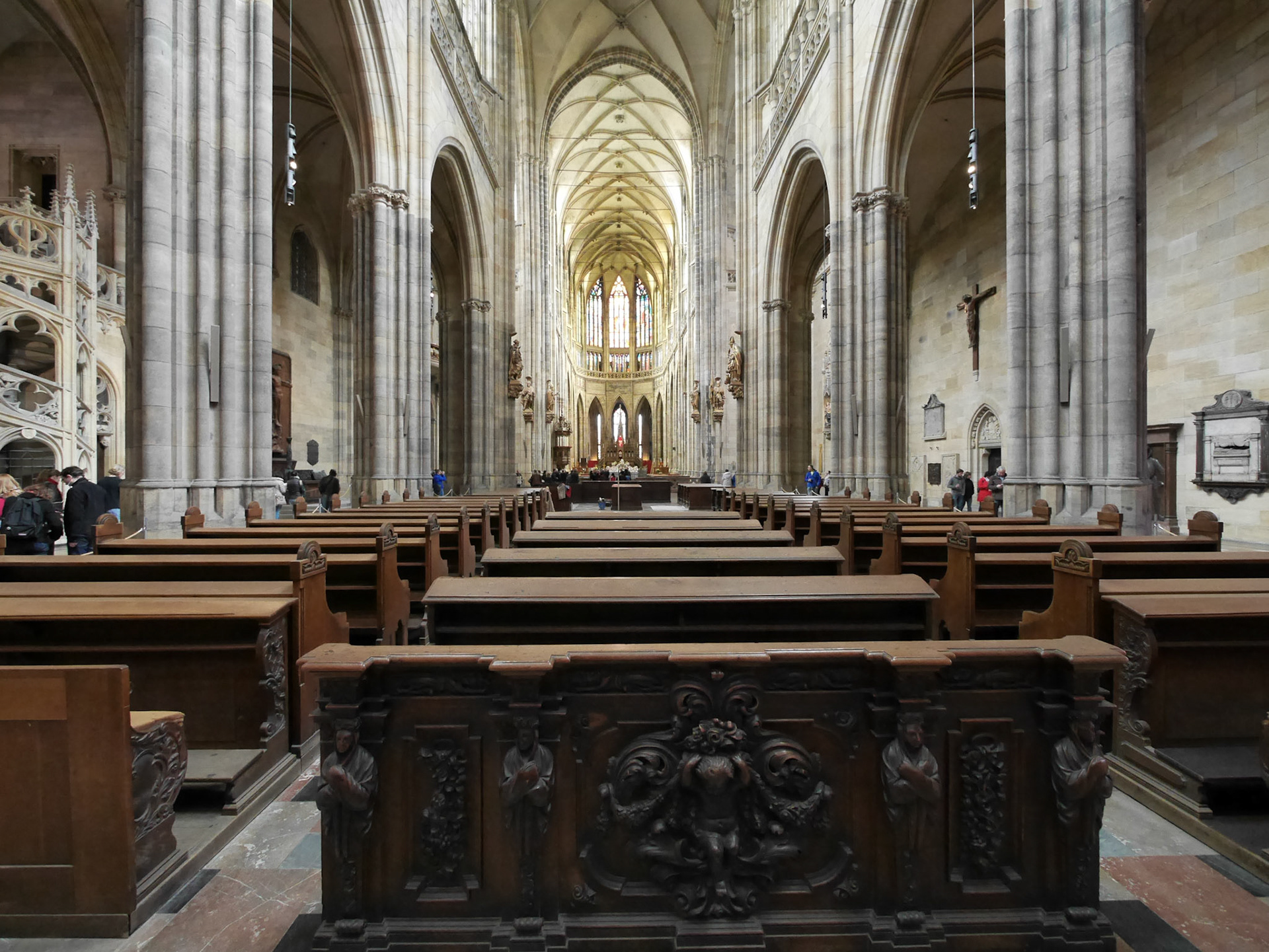 Inside the St. Vitus Cathedral