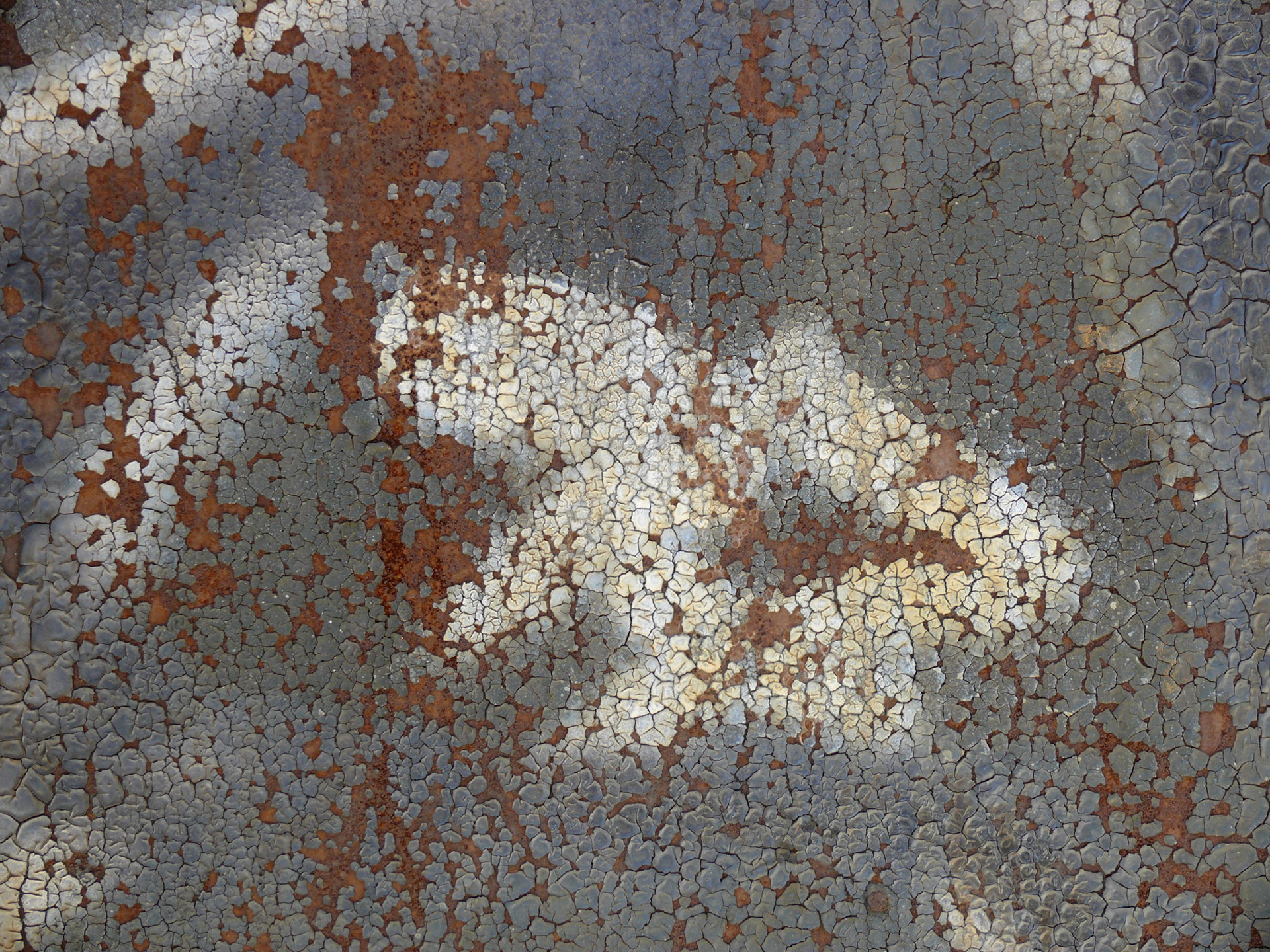 Peeling paint and graffit