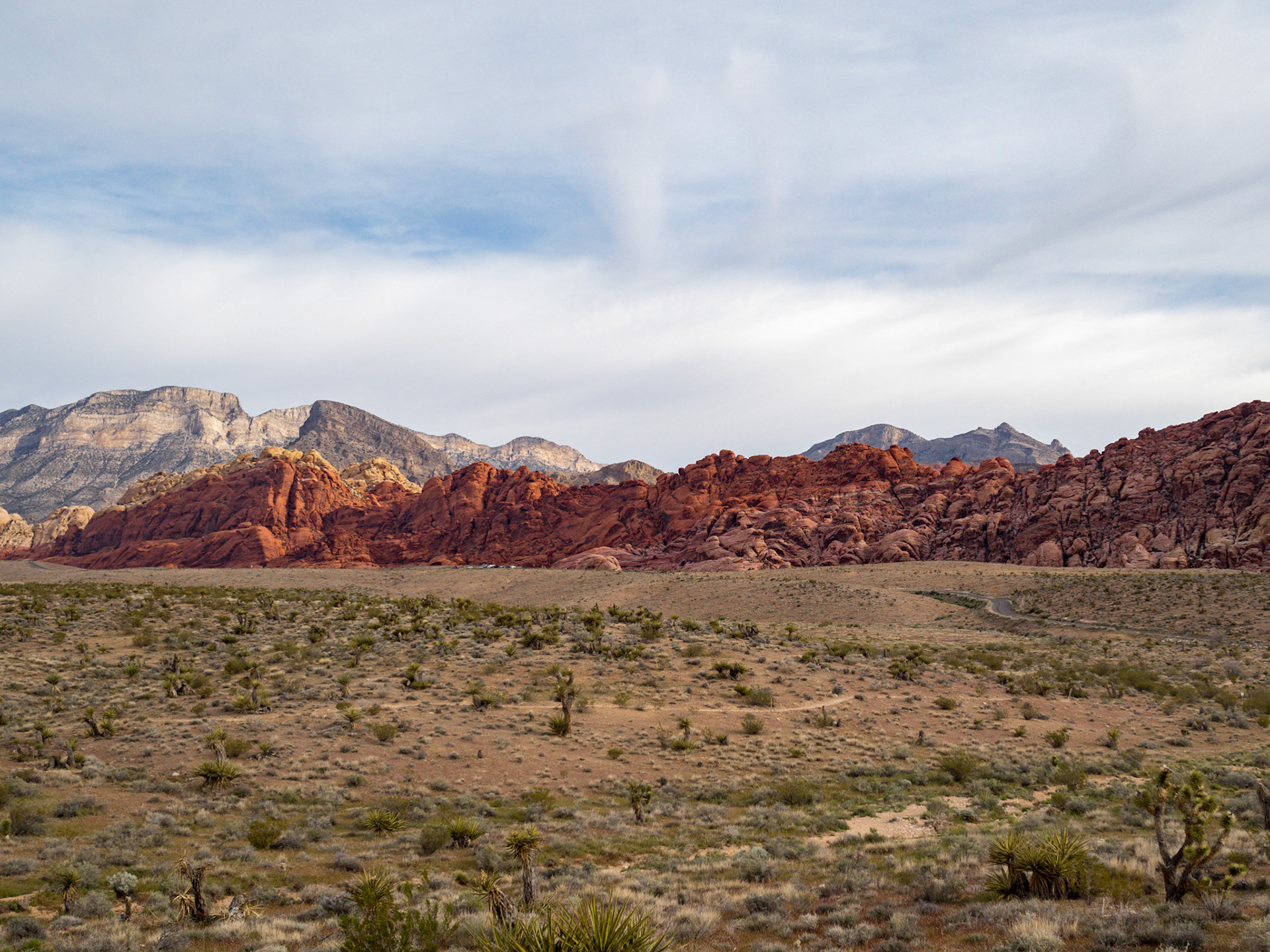 In October, 2015 I was in Las Vegas for AWS reInvent conference. One of the things I wish I had time for was visit the natural areas around Las Vegas. This time (March, 2016), however, we rented a car at Harrah’s and went hiking in the Red Rock Canyon National Conservation Area (https://en.wikipedia.org/wiki/Red_Rock_Canyon_National_Conservation_Area). There is no way to properly capture the beauty of the Red Rock, no way to pick a perfect lens or a perfect camera. You need to be there to fully appreciate it.

Note on the workflow: I am glad I took these photos using RAW+JPEG format. Normally I only shoot JPEG, but since I only recently got the Olympus PEN-F I wanted to be on the safe side and have RAW available to me. Somehow in the JPEGs the camera subdued the colors and blew out the highlights. Reds weren’t as red as I remember them, for instance, and the sky had more texture to it. Luckily, RAW had all that information and so I was able to easily post process the files in Lightroom.