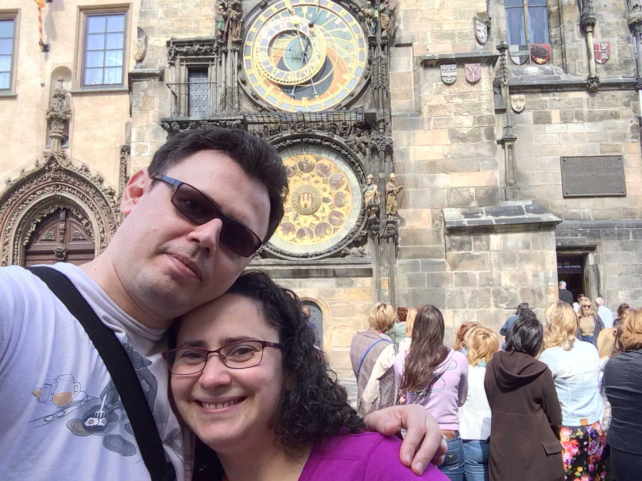 Anna and I by Astronomical Clock