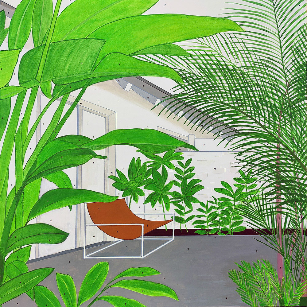 Urban jungle, 90x90cm