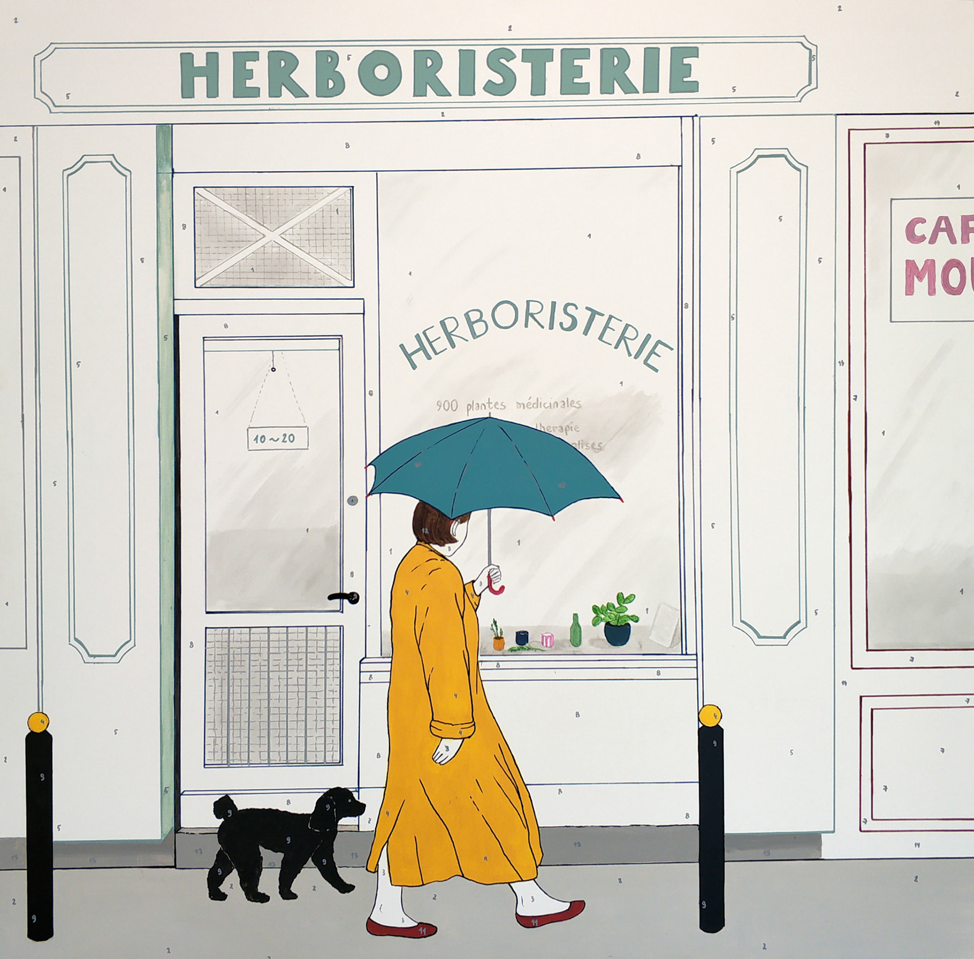 Herboristerie, 100x100cm