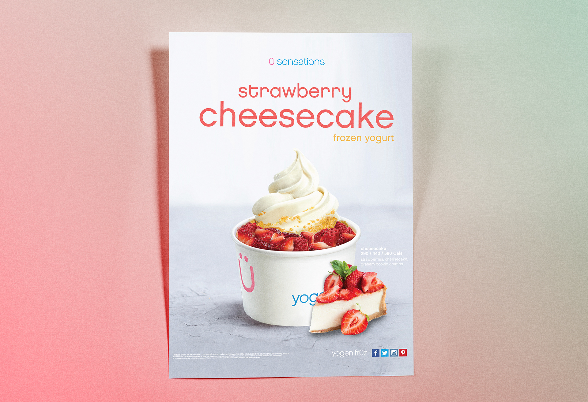 22x28 Strawberry Cheesecake Poster