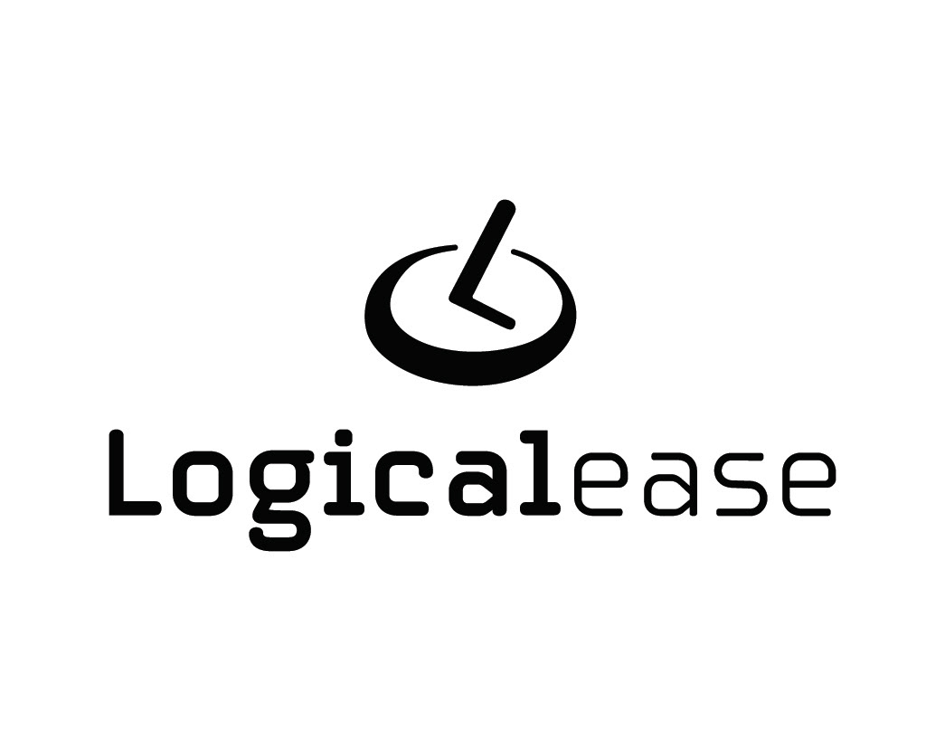 Logical ease logo 1 colour black.