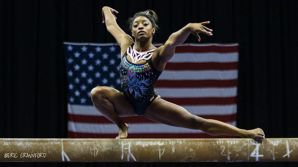 Eric Crawford Photography Simone Biles training and competition