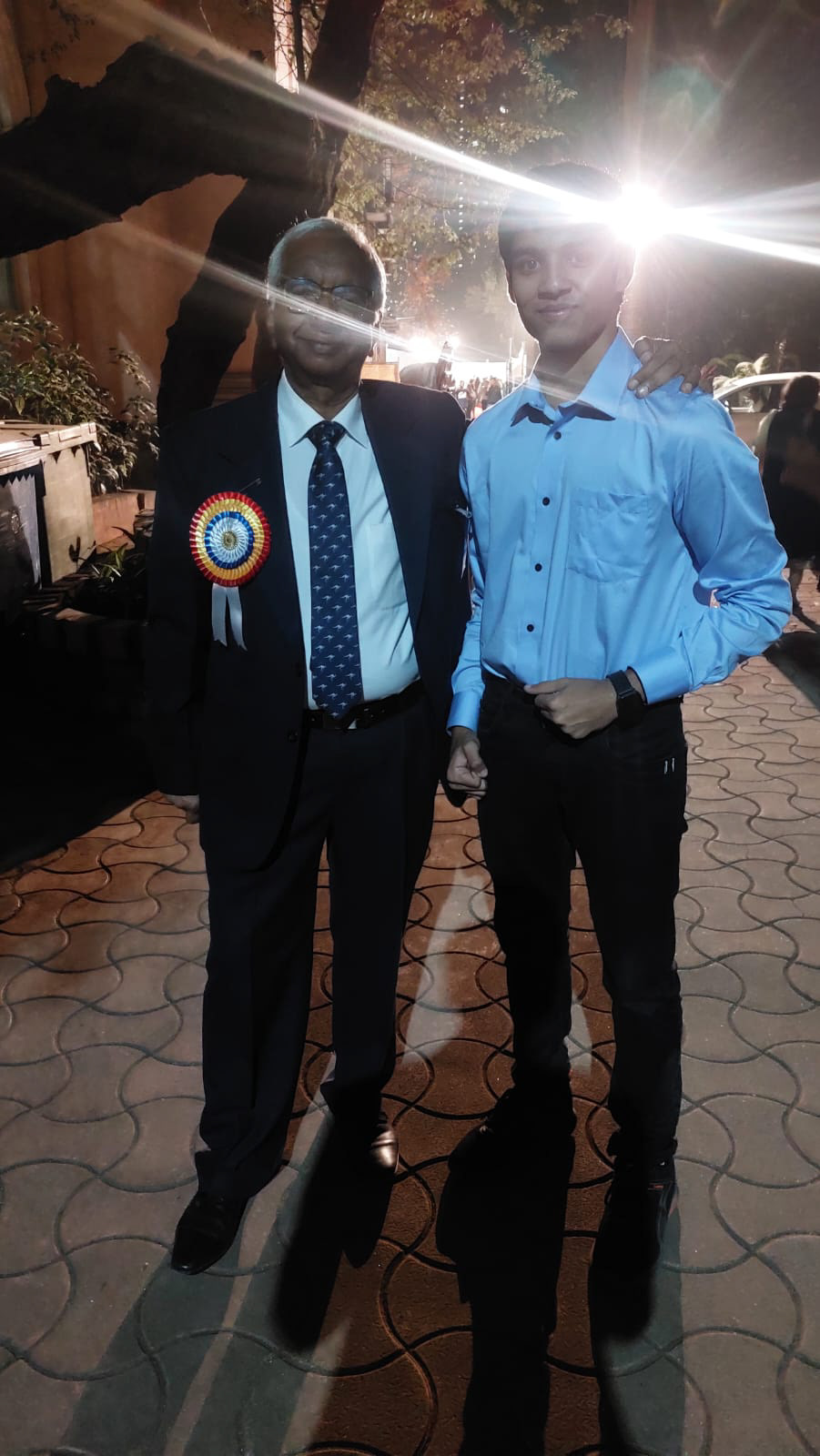 Accompanying Dr Vijay