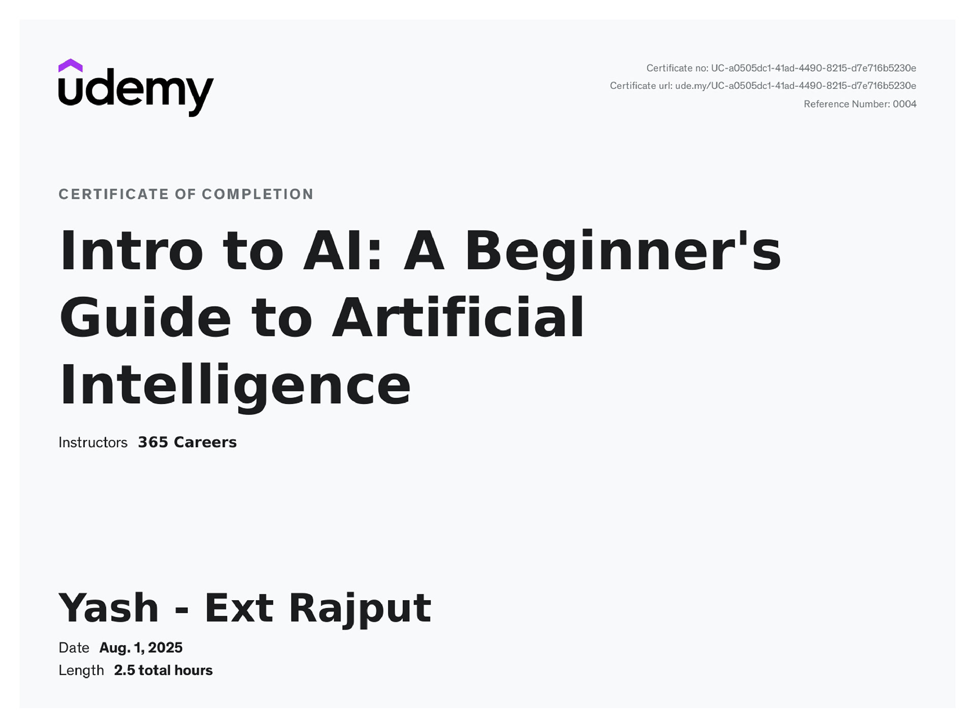 Introduction to AI and GenAI