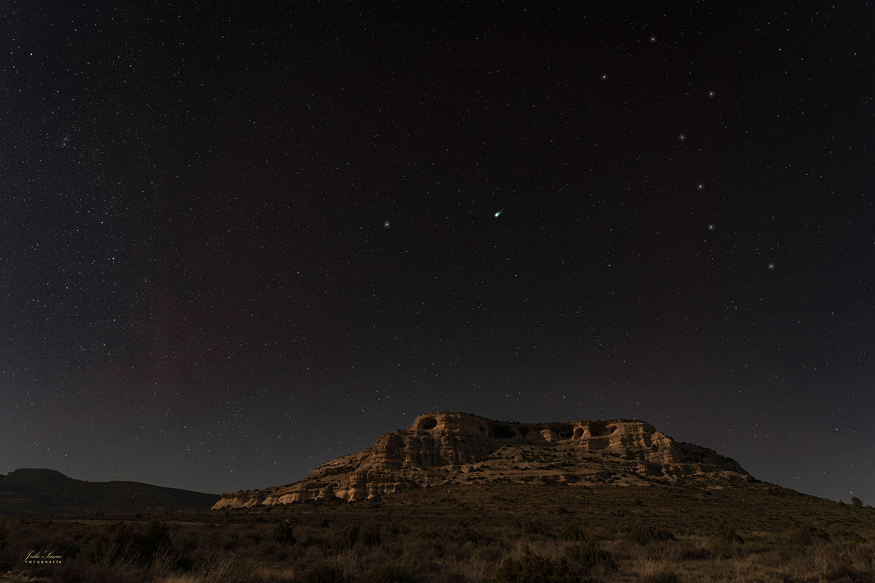 Cuevas de Zaén, Moratalla. Cometa C/2022 E3 (ZTF)