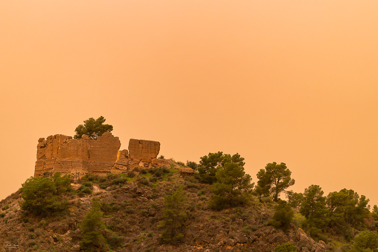 Castillo de La Luz. Calima de 2022