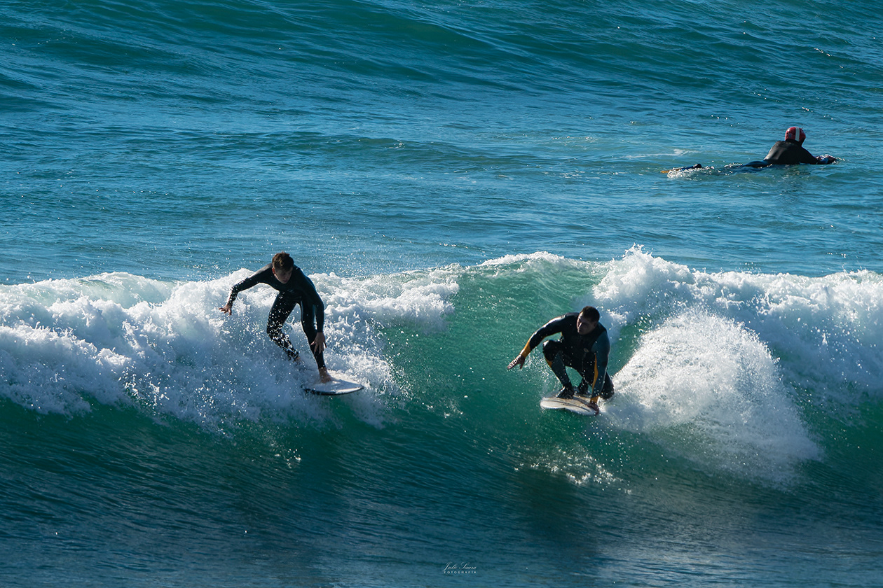 Surferos en Calblanque