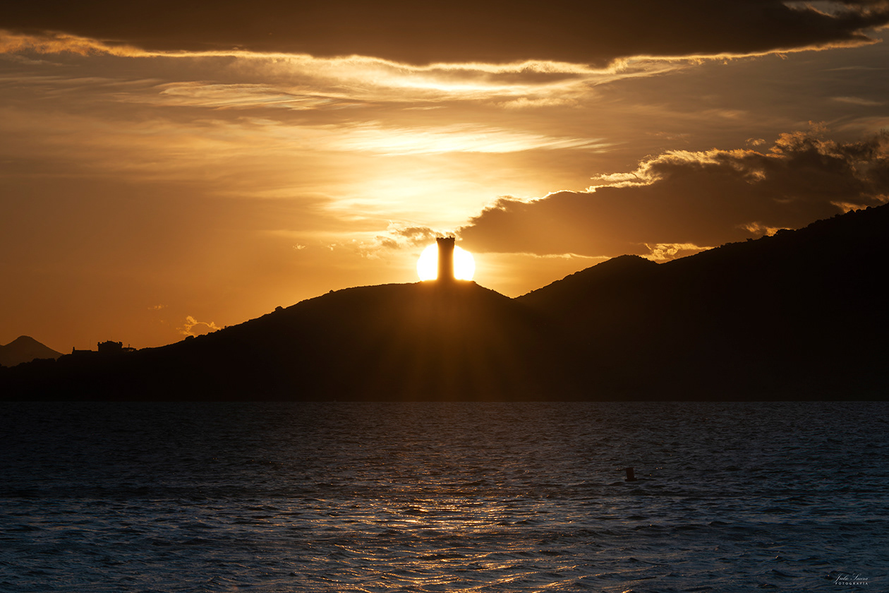 Atardecer en el Mar Menor. Isla Mayor o del Barón