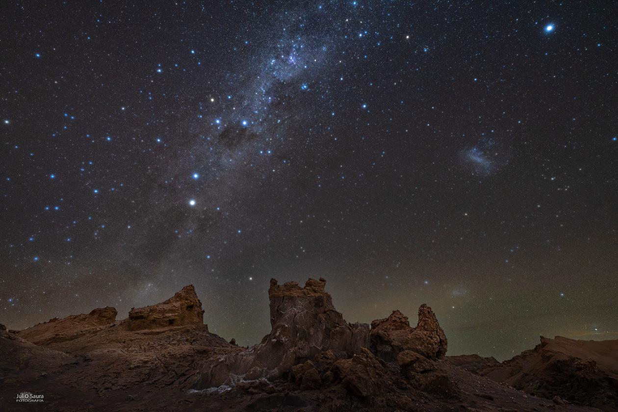 Valle de La Luna. Nubes de Magallanes
