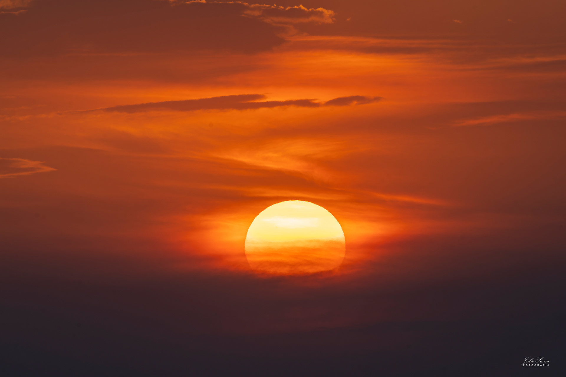 Puesta de sol en el Cantábrico
