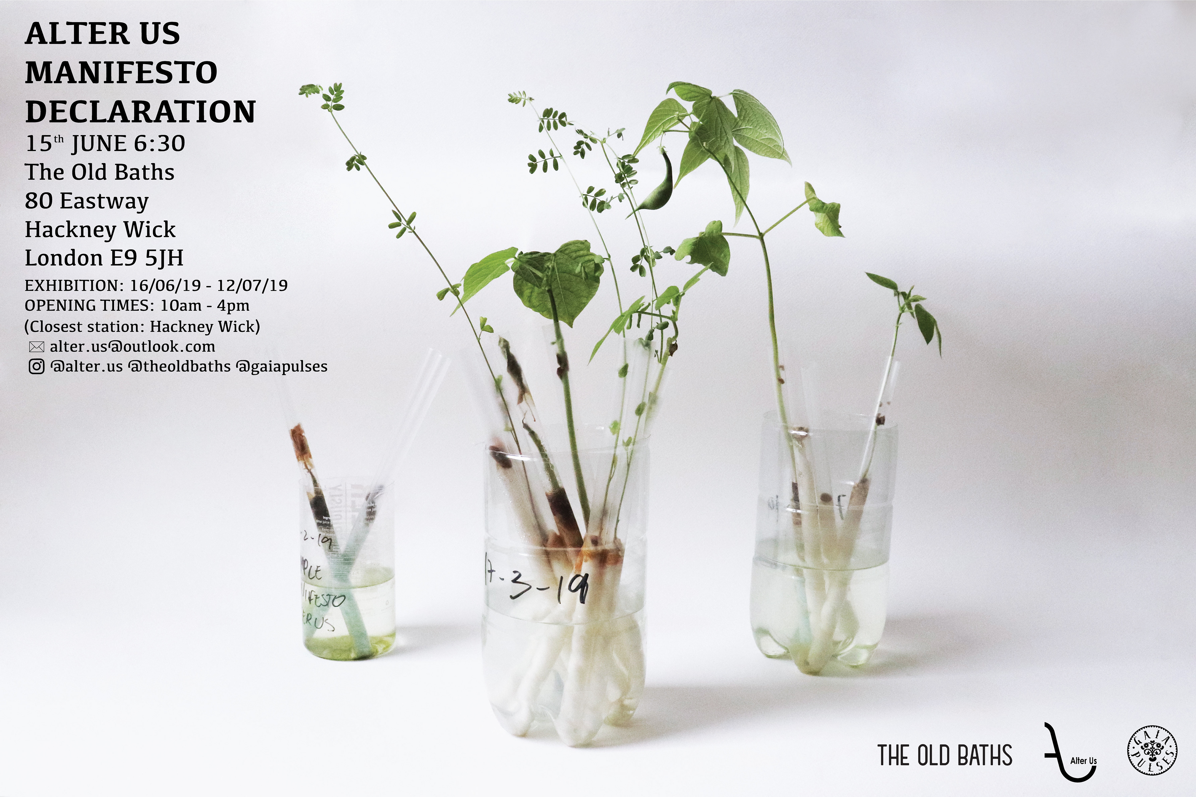 The poster for our performance and exhibition / Copyright © Tere Chadwick 2019
