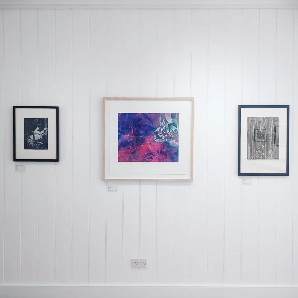 My work in situ (centre) | Photo copyright © Helen Baker 2022