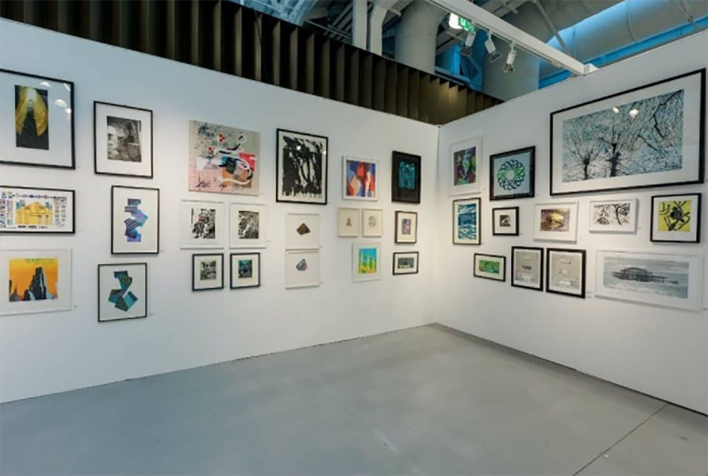 East London Printmakers at Woolwich Contemporary Print Fair 2021 where 'Interlude IV' was exhibited | Copyright © Lucy J Toms 2021