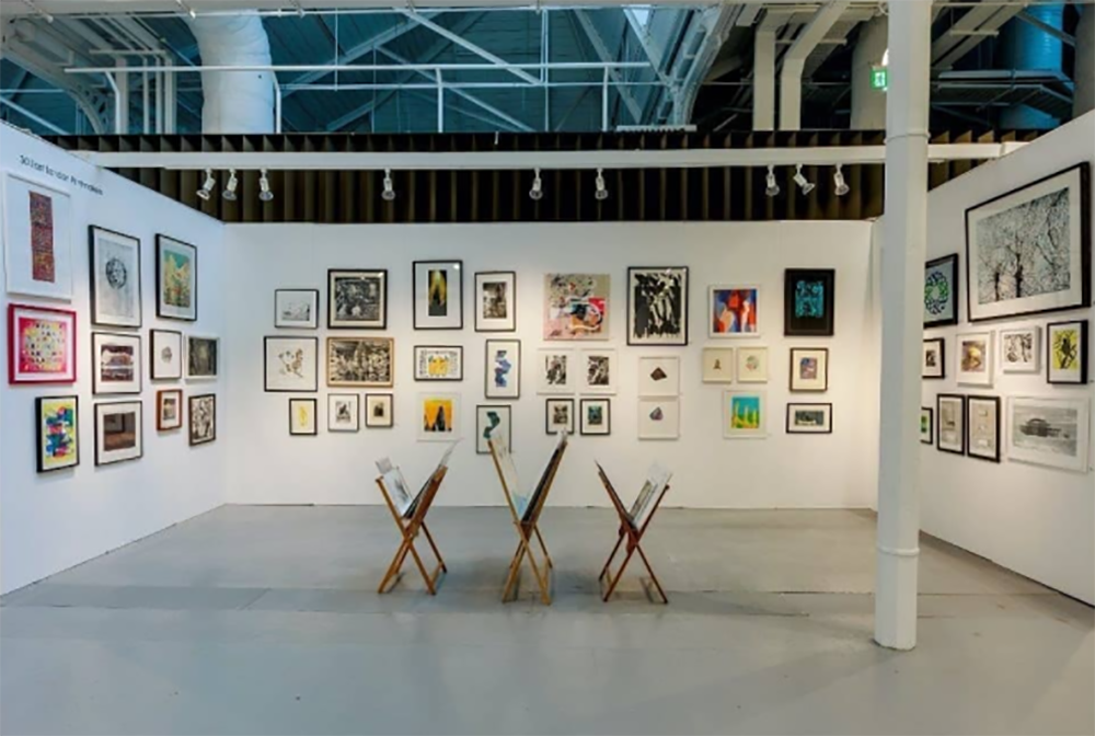 East London Printmakers at Woolwich Contemporary Print Fair 2021 where 'Interlude IV' was exhibited | Copyright © Lucy J Toms 2021