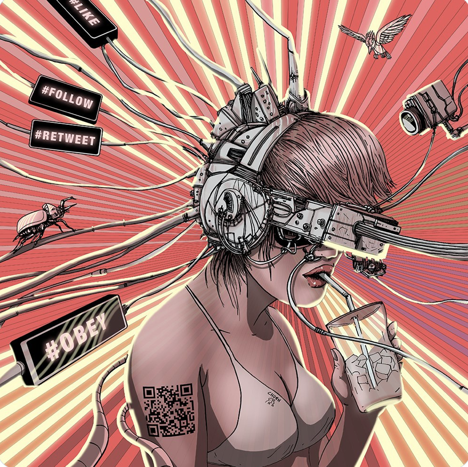 “Like Follow Retweet Obey”, Choen Lee