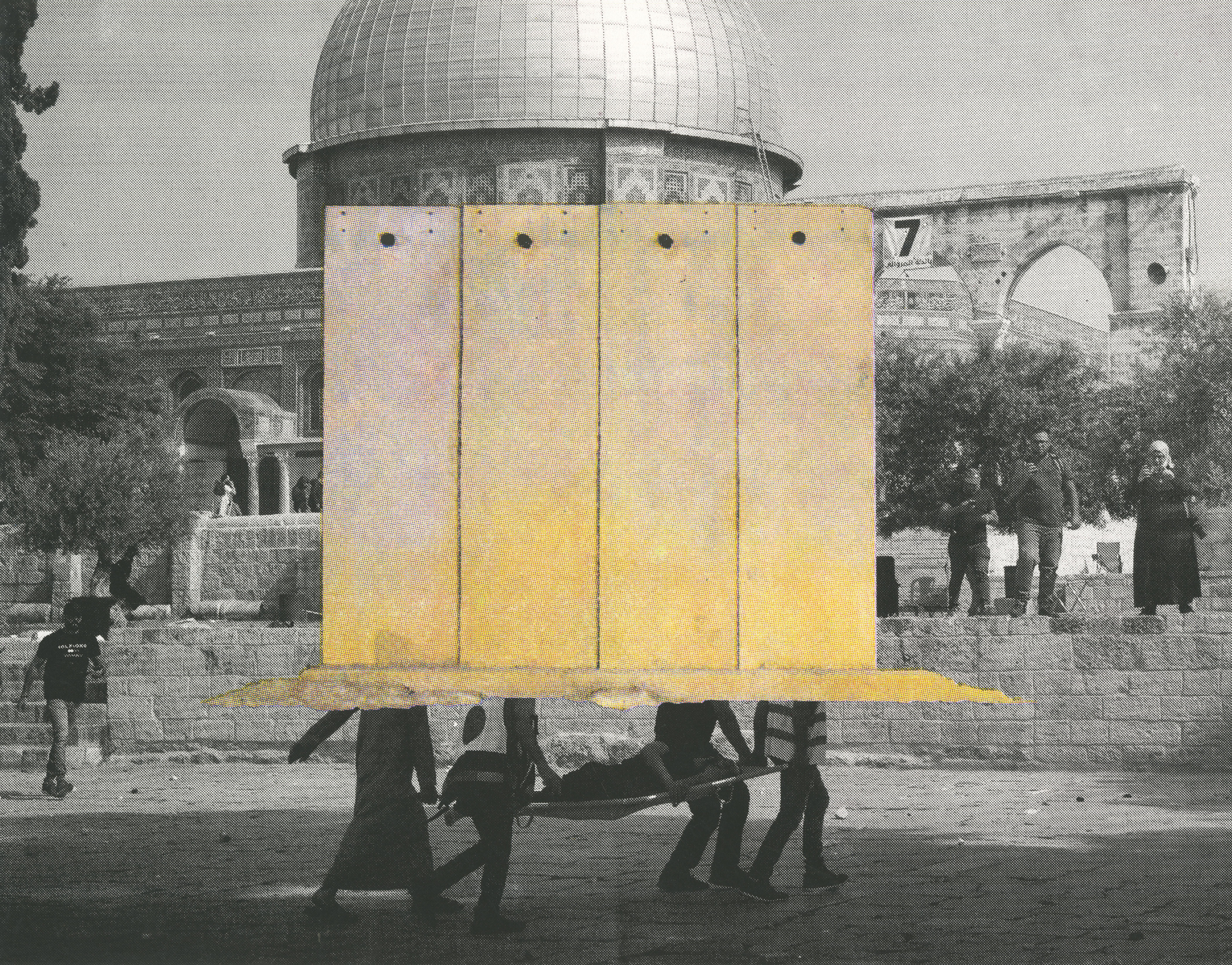 "Is Your Freedom Somebody Else's Oppression?" Collaboration with Vince Stemmler 5-layer silkscreen 11x14