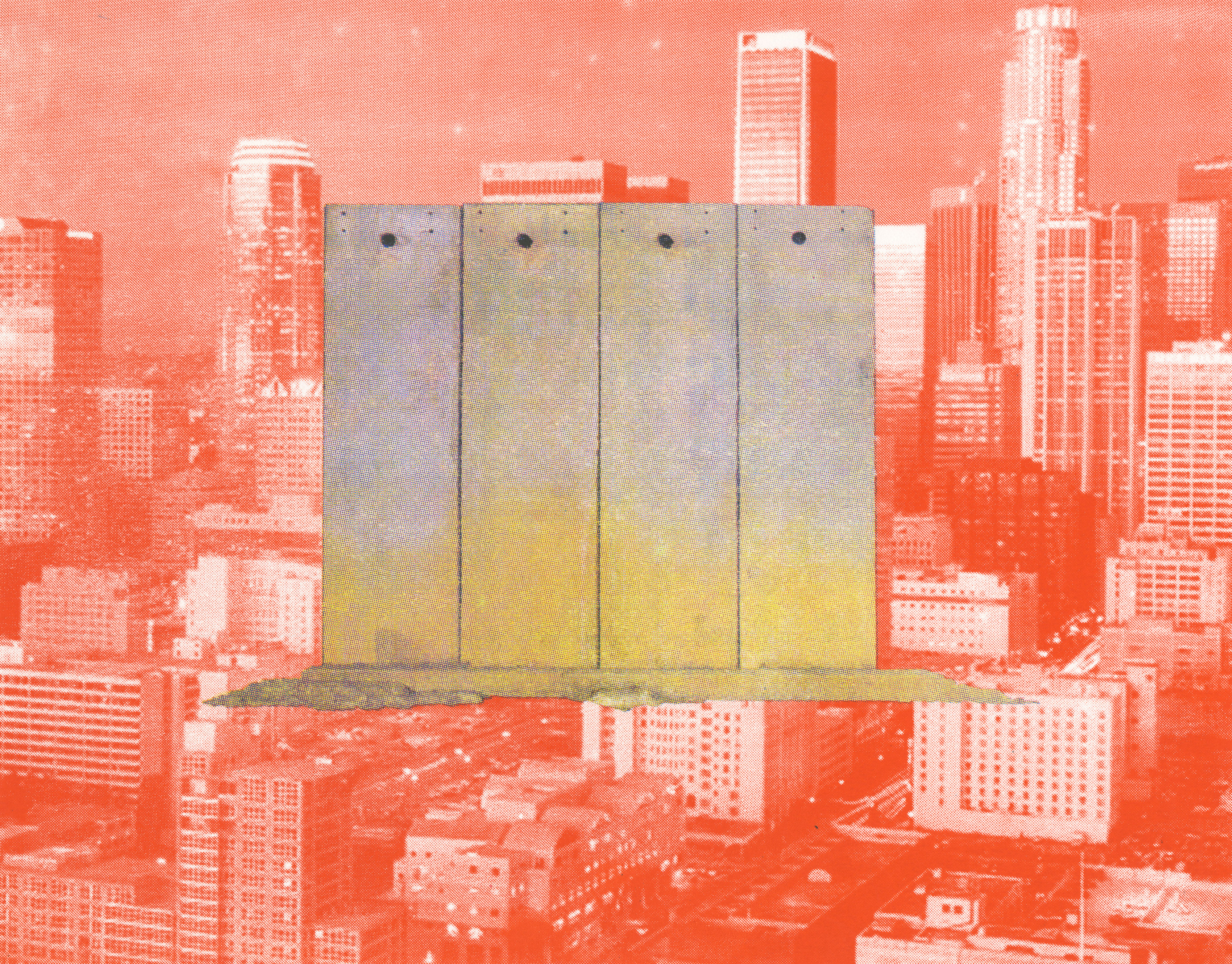 "Is Your Freedom Somebody Else's Oppression?" Collaboration with Vince Stemmler 5-layer silkscreen 11x14