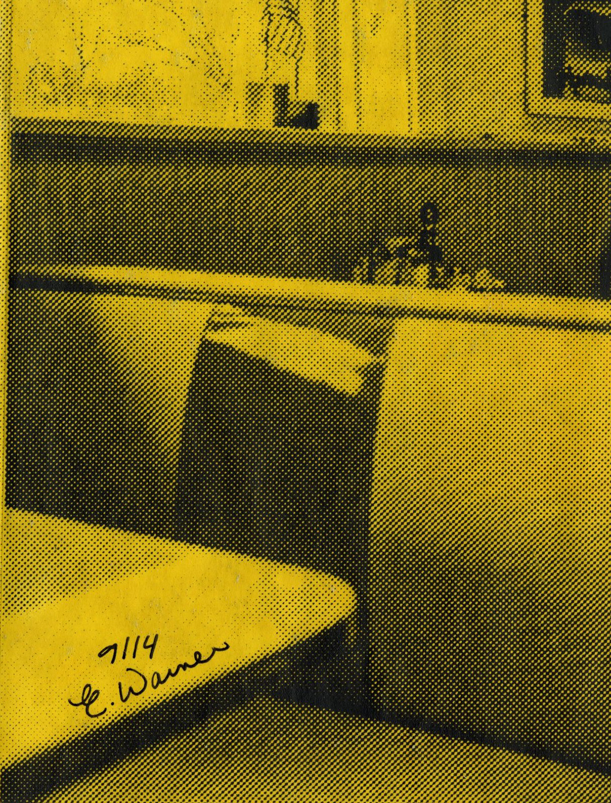 “Feast Your Size” Zine Backside Collaboration with Em Warner 11-layer Two-Sided Posterzine 11”x14” Poster Size; 4.25”x6” zine size