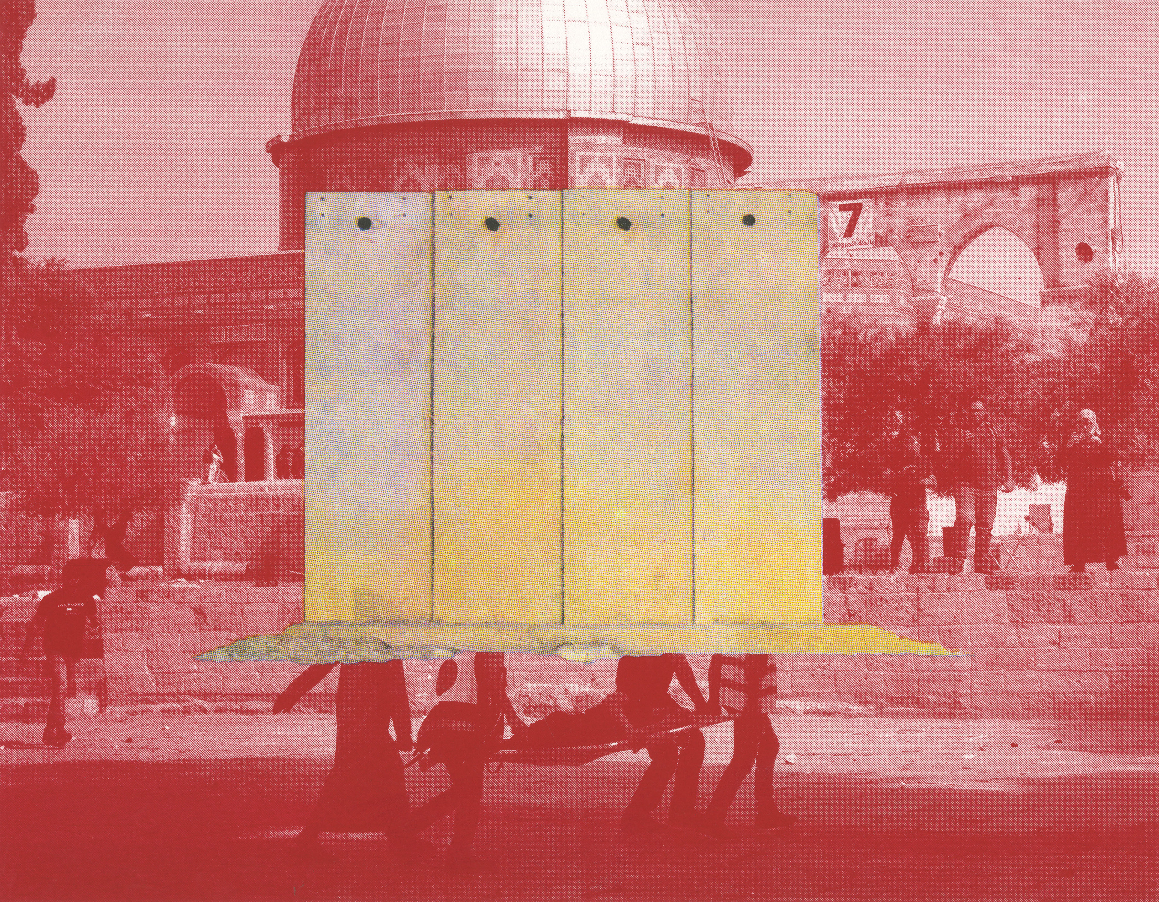 "Is Your Freedom Somebody Else's Oppression?" Collaboration with Vince Stemmler 5-layer silkscreen 11x14