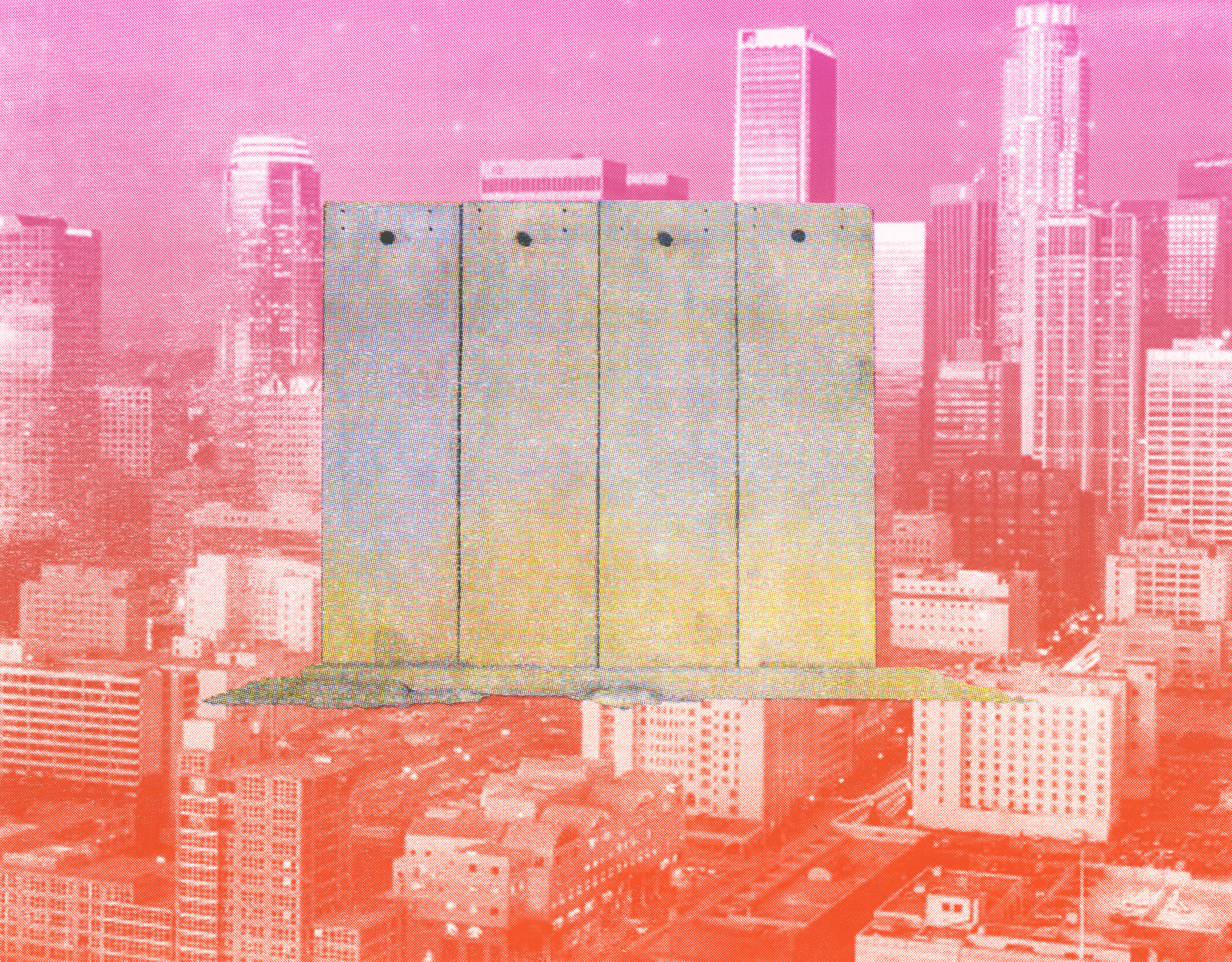 "Is Your Freedom Somebody Else's Oppression?" Collaboration with Vince Stemmler 5-layer silkscreen 11x14