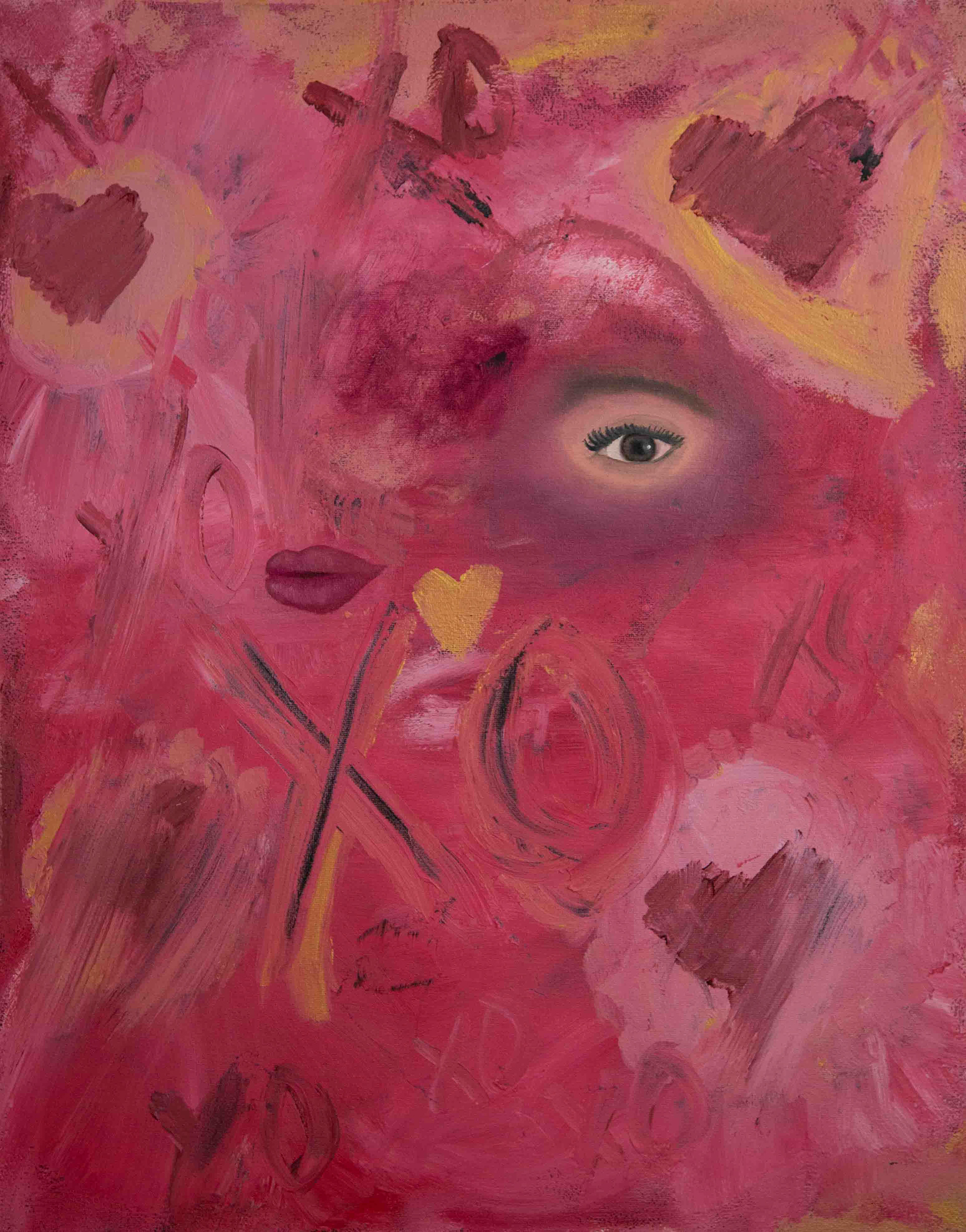 "XO" Acrylic on canvas