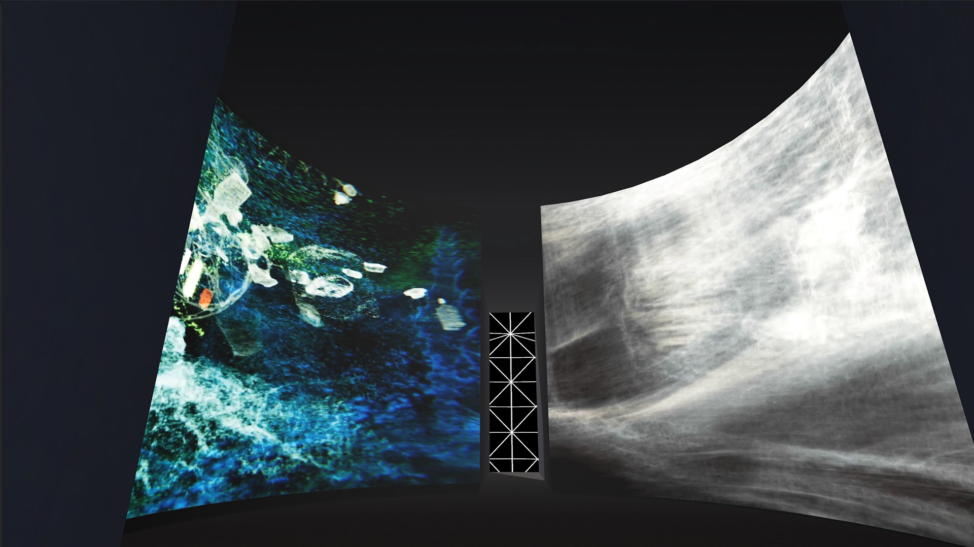 Hear the Voice of Wind, 2022. Metaverse Installation view at Meta Art Station, Gwangju, Korea.