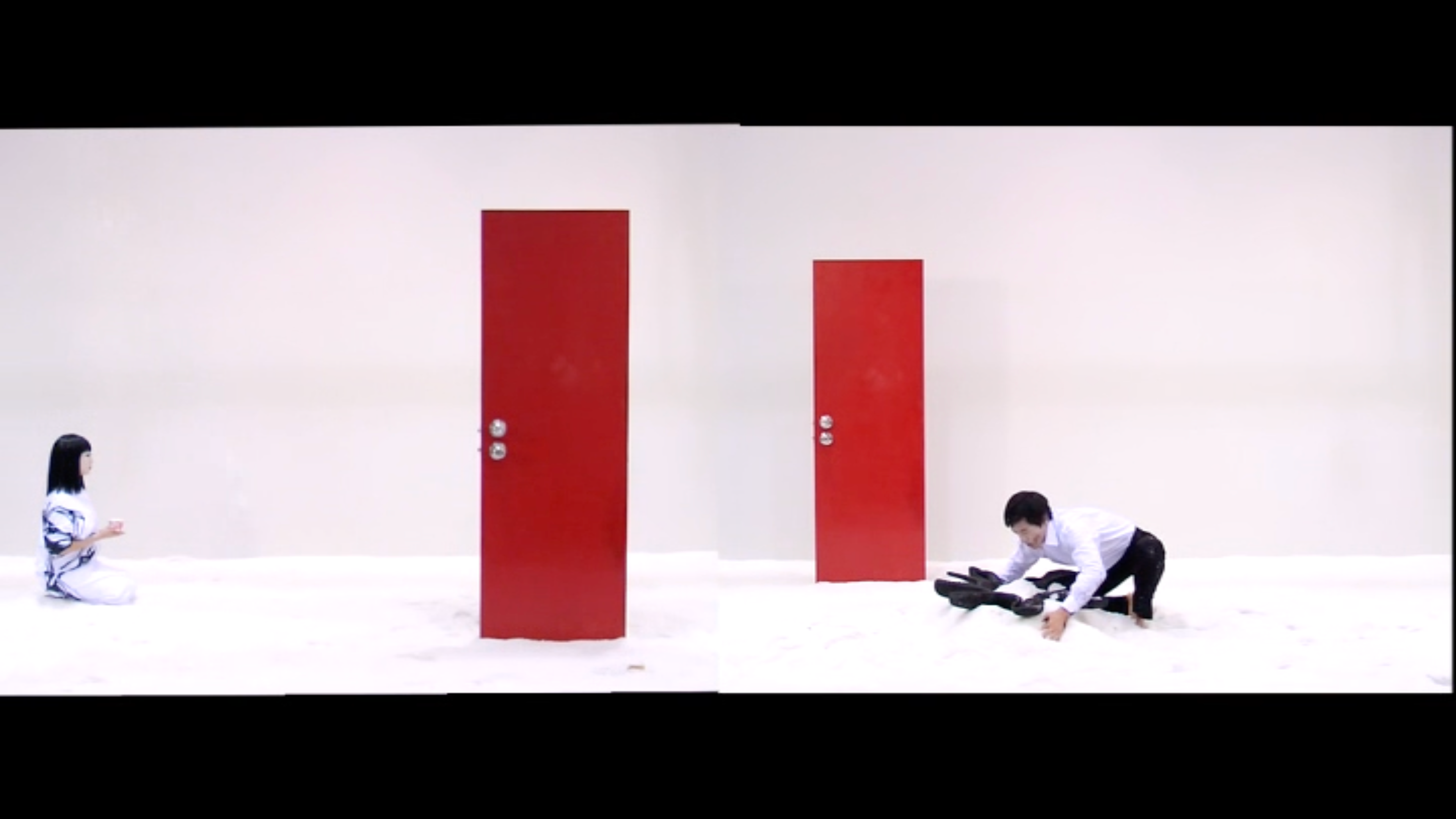 Red Door: A Study on How We Should Face and Look at Each Other in the Last Moments of Life 2008. 2 Channel video and sound, 10'46".