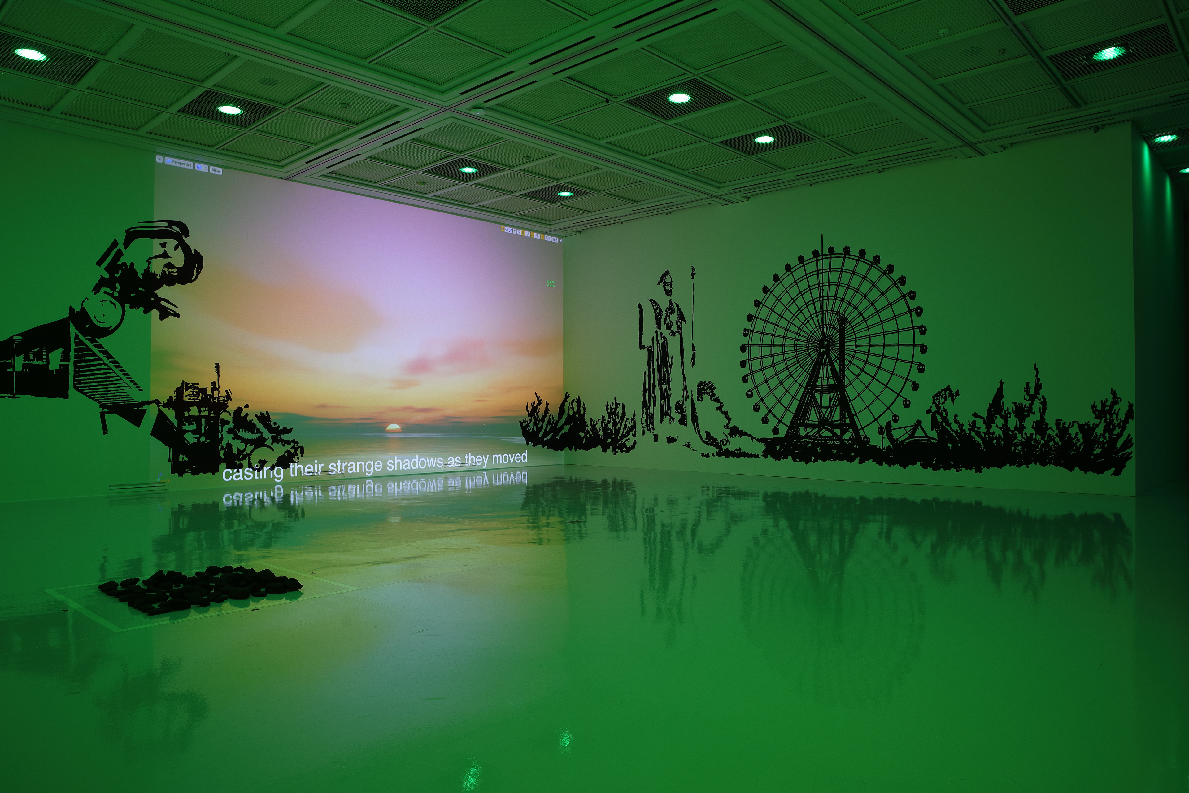 Green Room Garden - Sunset Landing, 2022. Single channel video, 08'58"