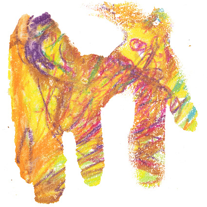 Ninsunna I, Wax crayon, 2016