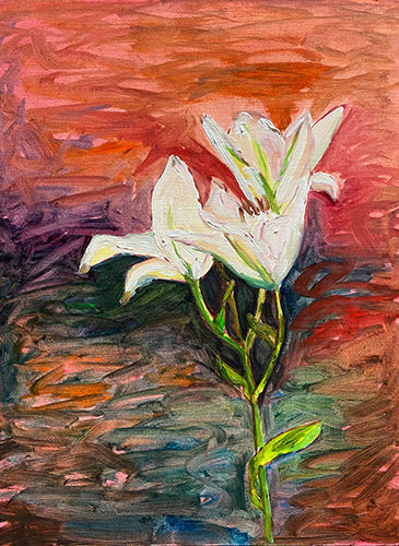 LELIE REGENBOOG, Alla prima, Oil on paper, 2021