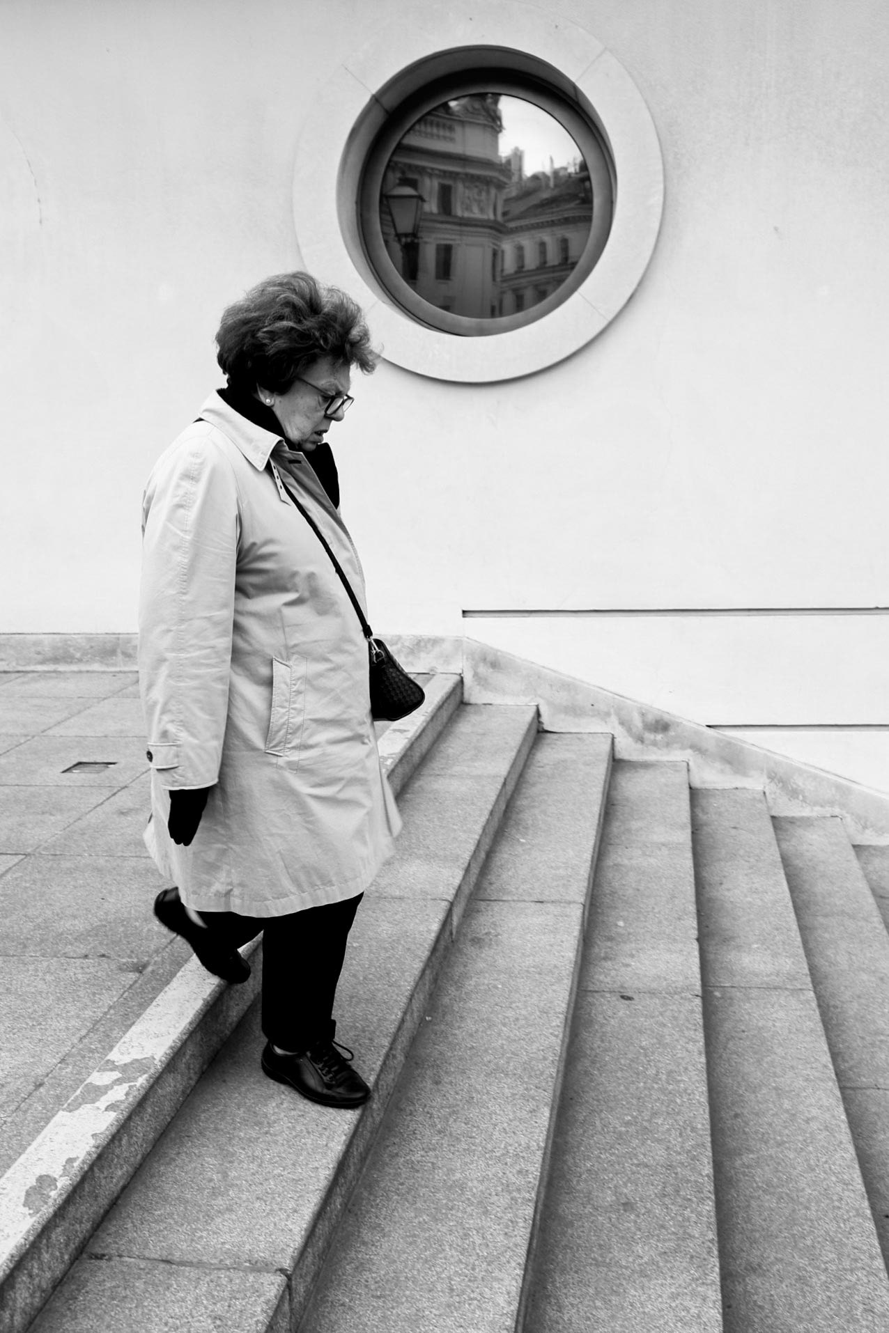 Visiteuse de musée.