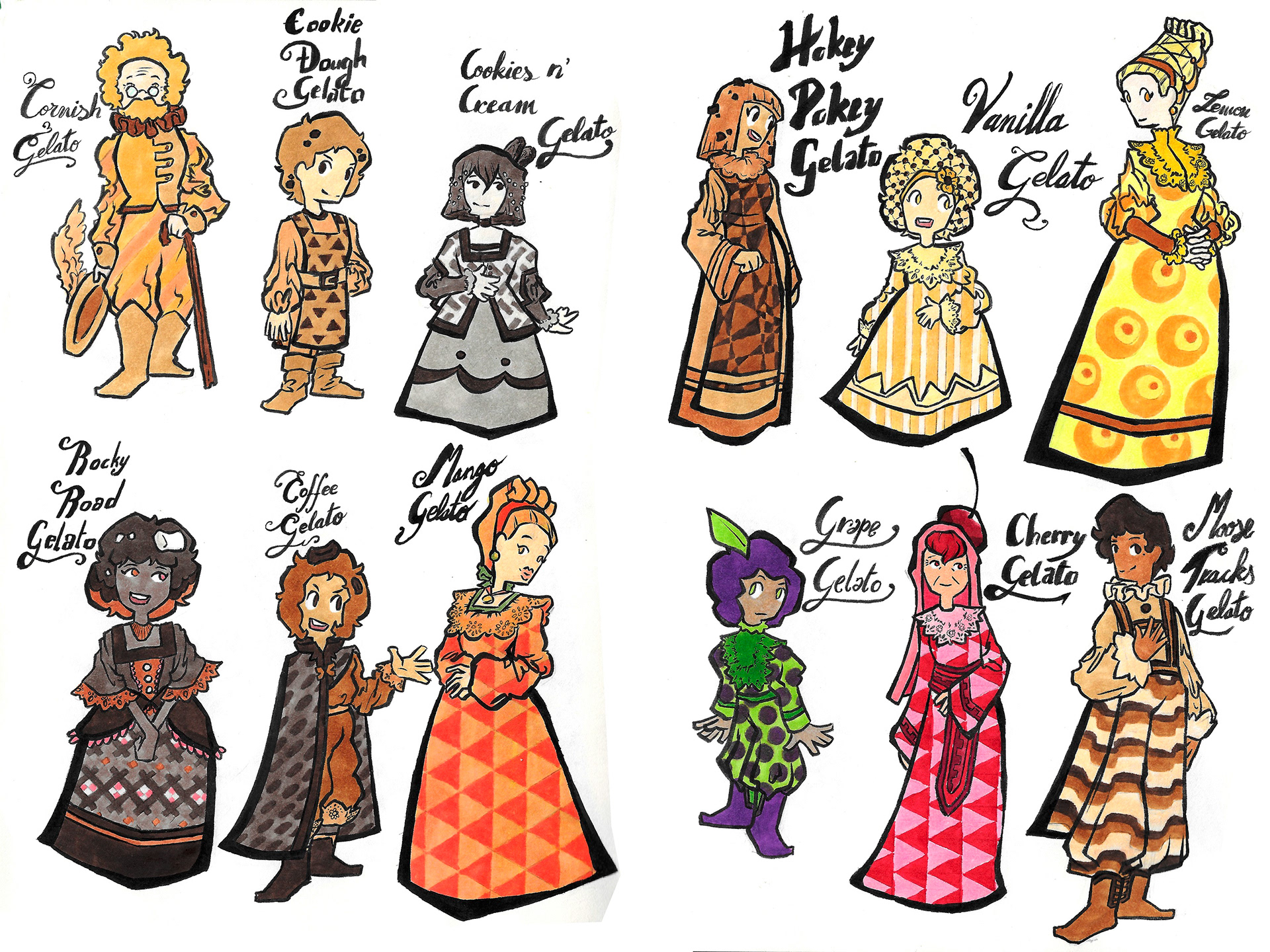 FLAVORS! Gelato family 3