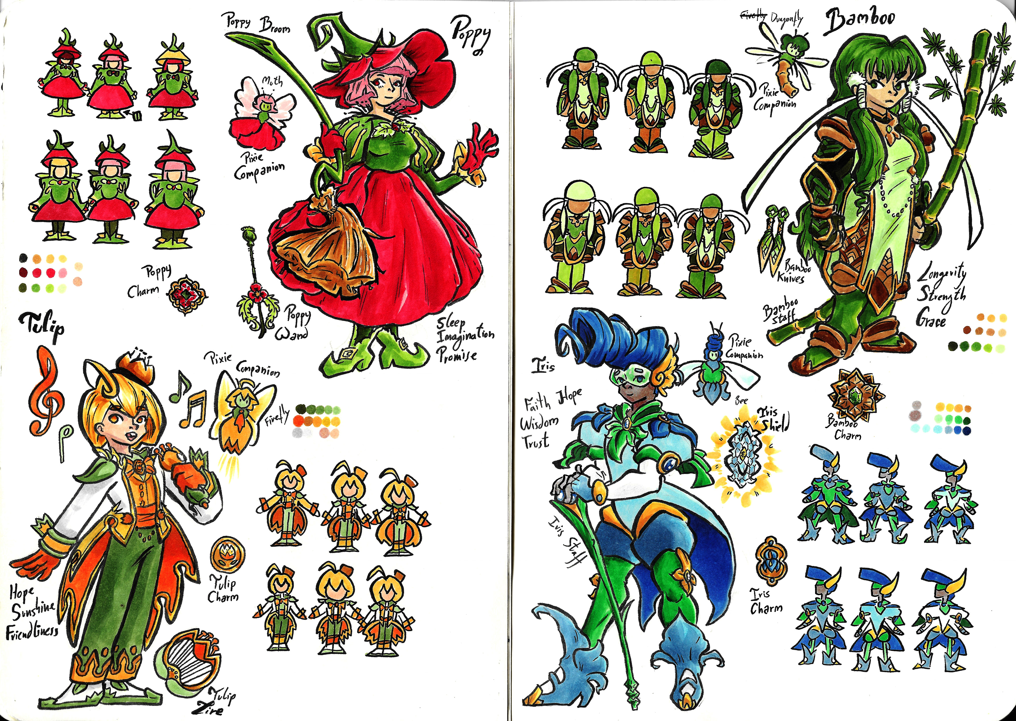 Secondary characters concept art