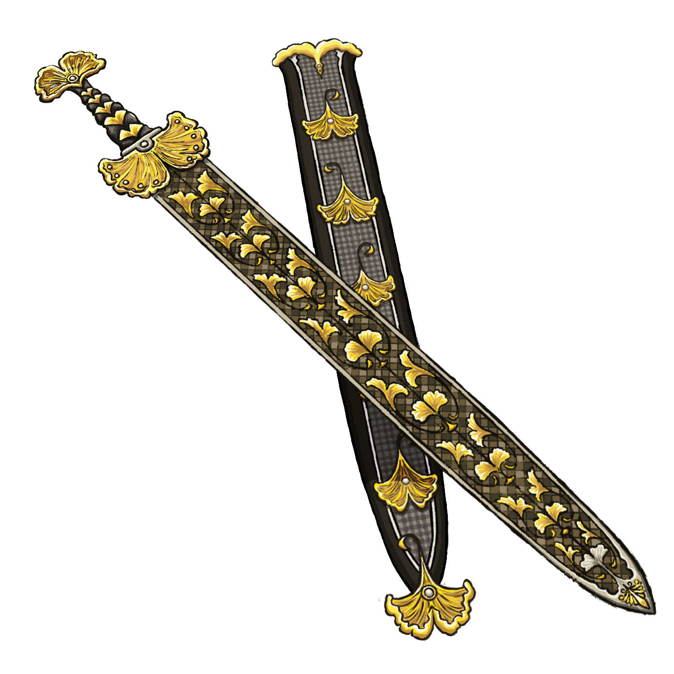 Sacred Ginkgo Sword of the Golden Forest