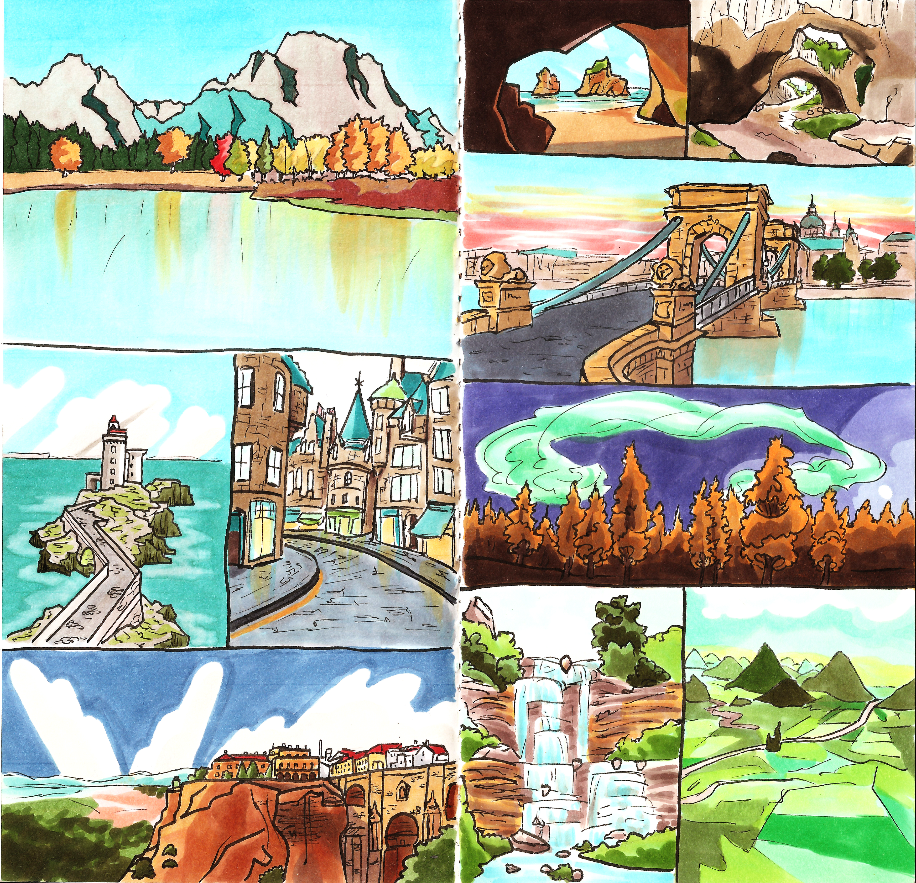 Background studies from Windows wallpapers