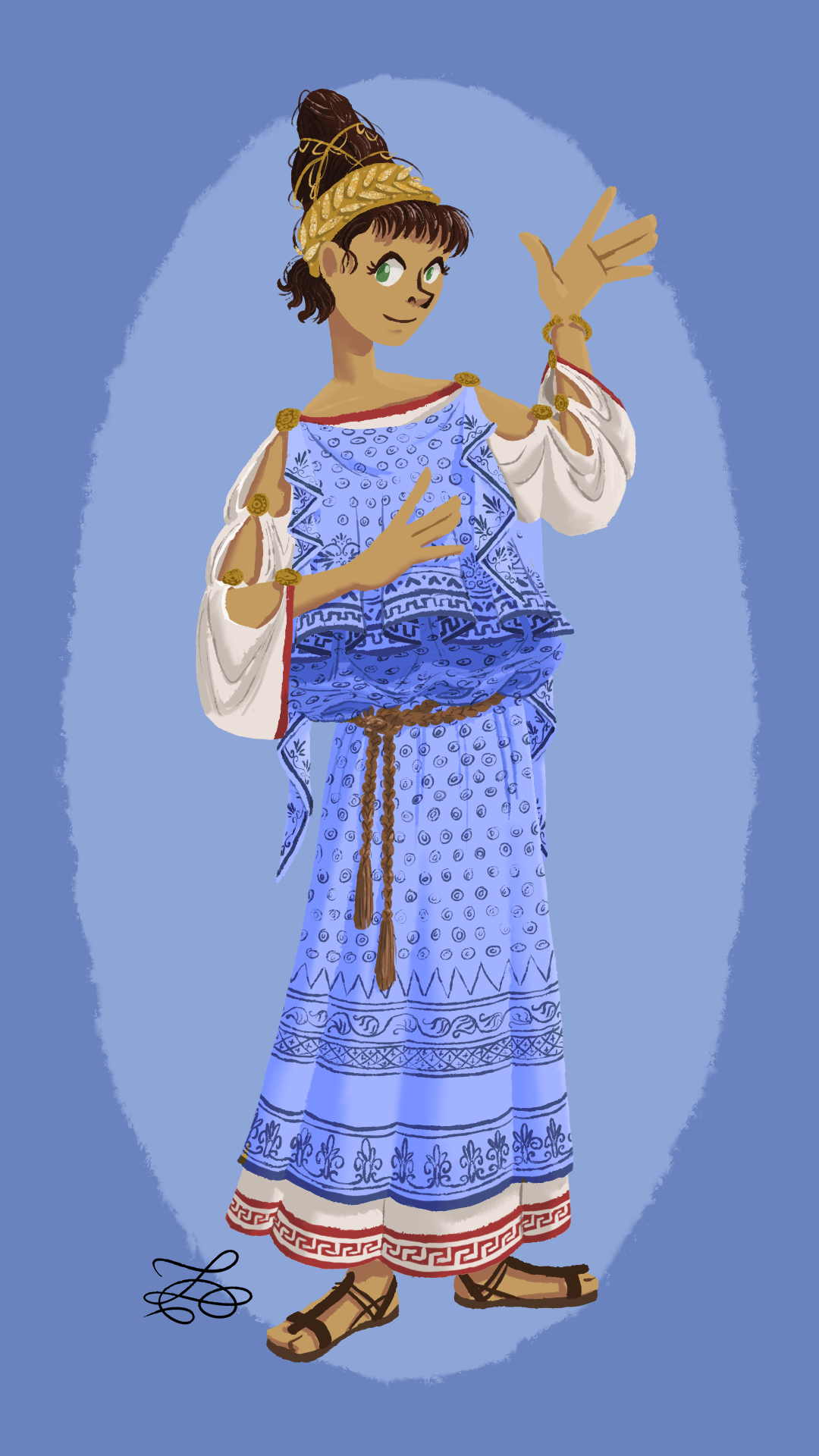 Chiton Girl - Blue