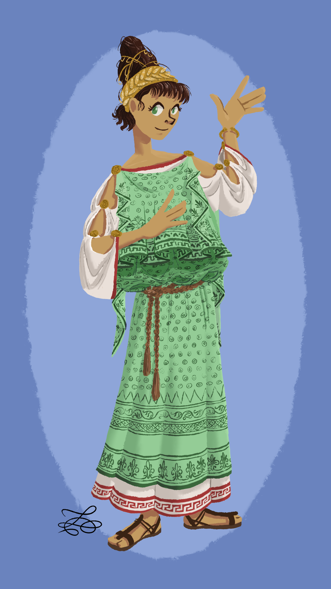 Chiton Girl - Green