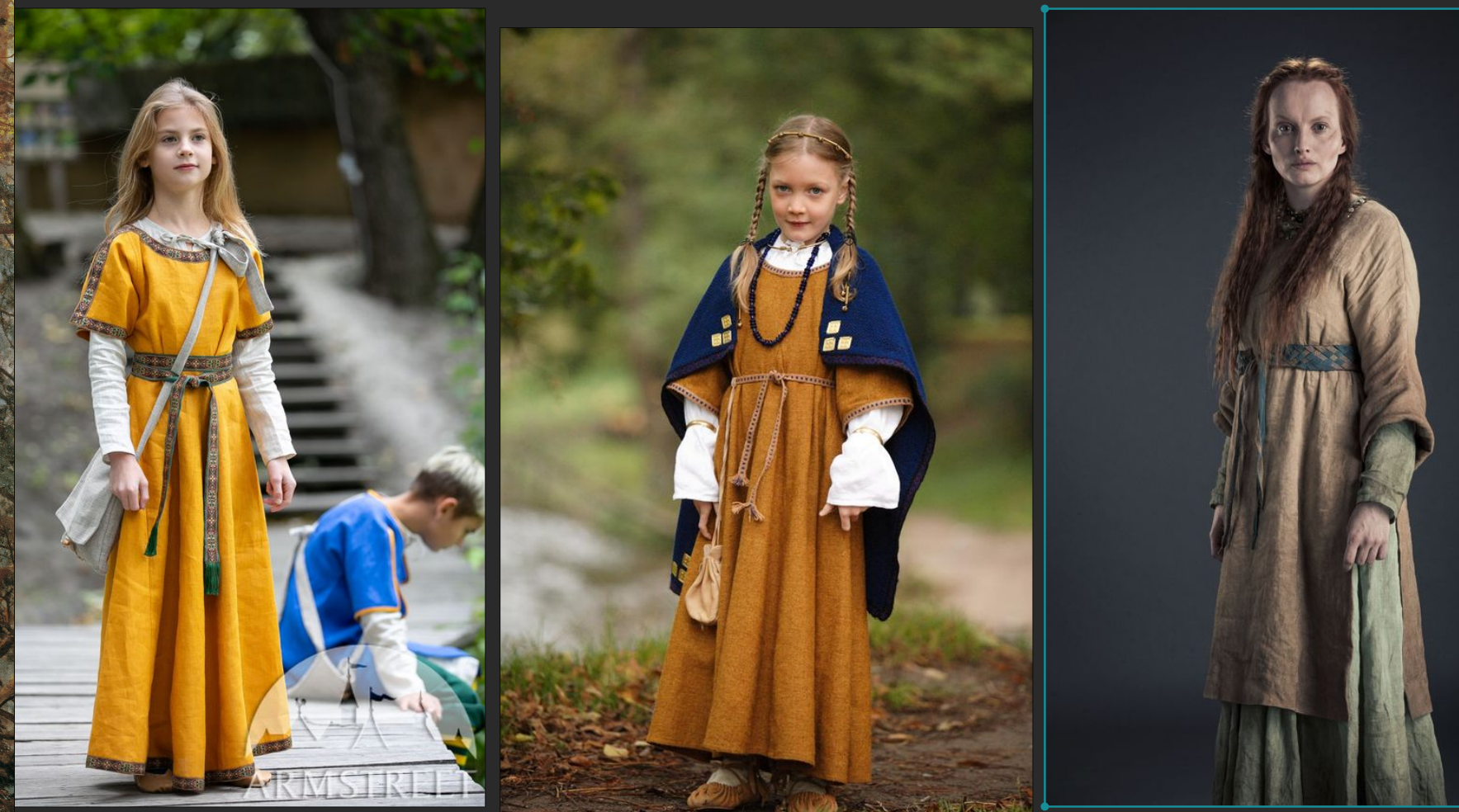 clothing and child facial shape reference