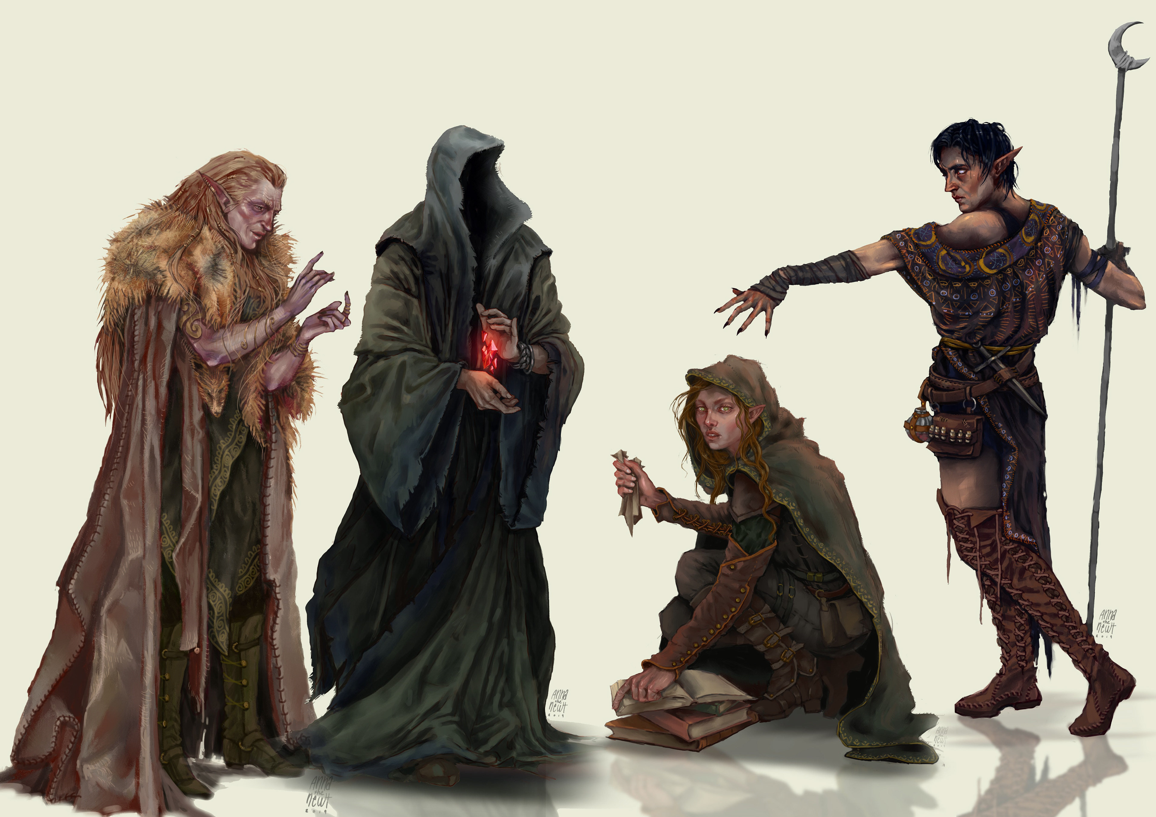Character Illustration for: Secrets of Frost, Wraith, Dreams and the Rogue subclass