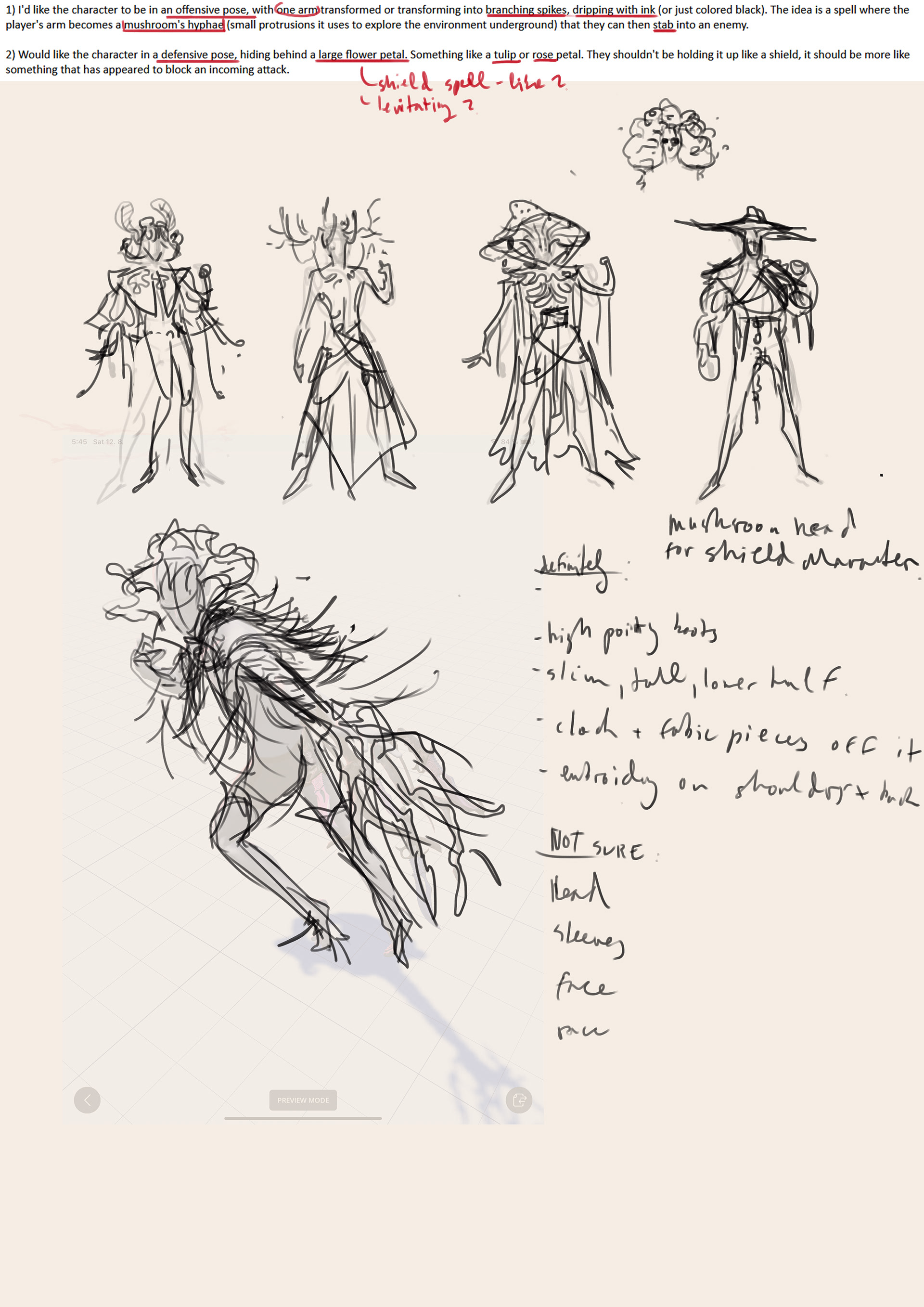 rough character design concepts