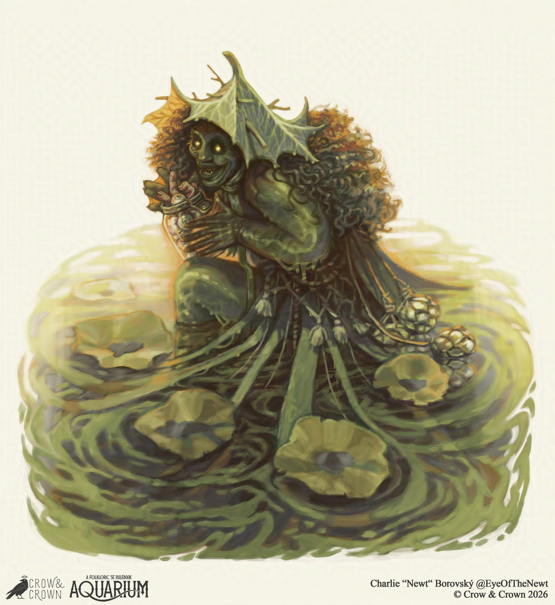 Jenny Greenteeth - ©Crow & Crown 2026 (Aquarium: A Watery 5e D&D Rulebook)
