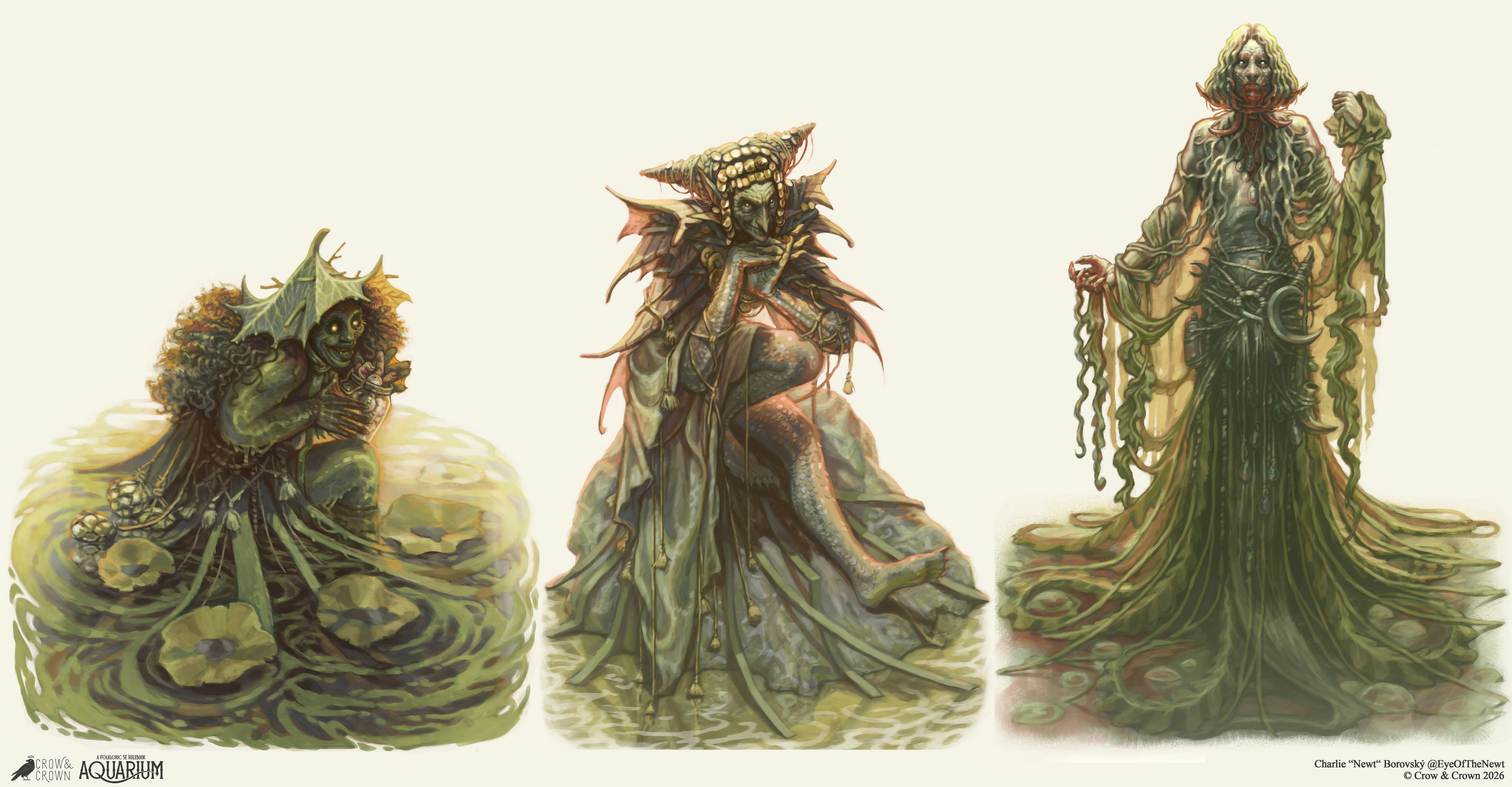©Crow & Crown 2026 (Aquarium) - The Grindylow Coven hag designs